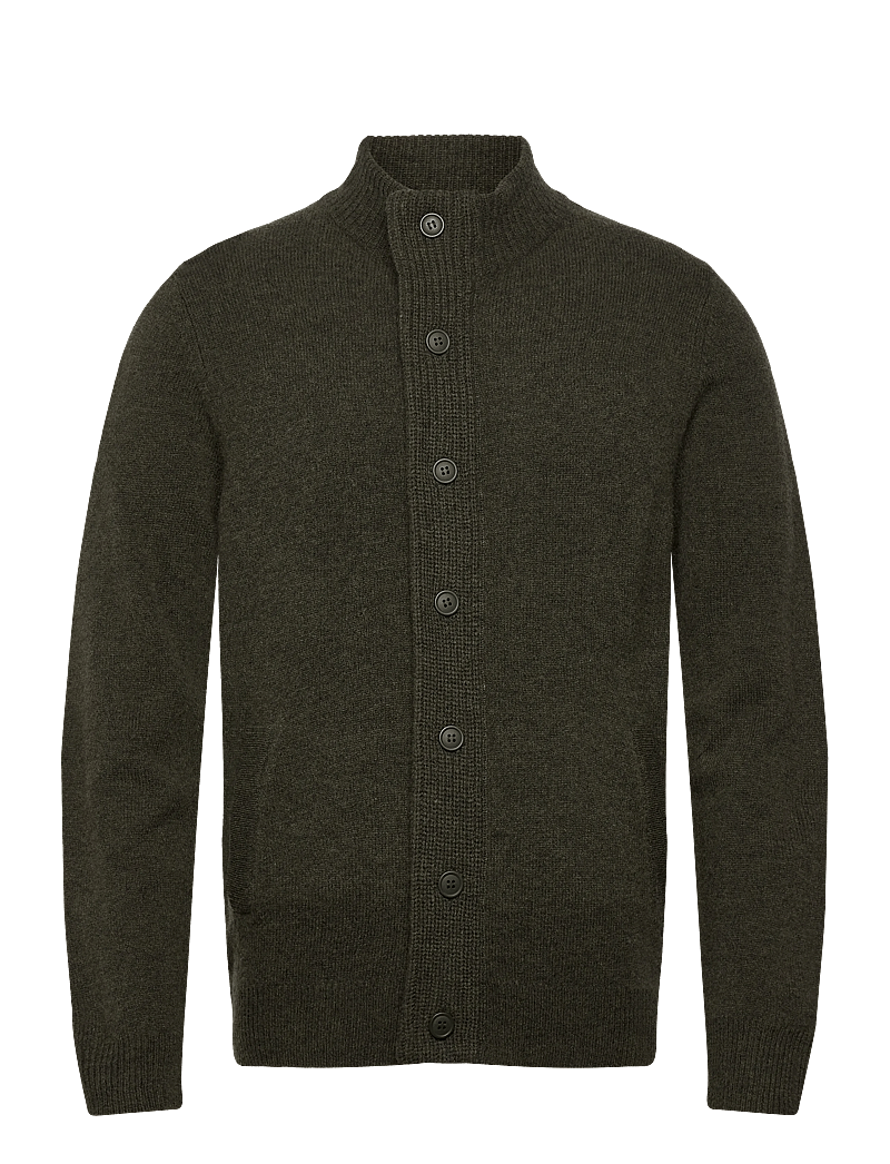 Barbour - Barbour Essent Patch Zip Through Knitted Jumper - green - 0