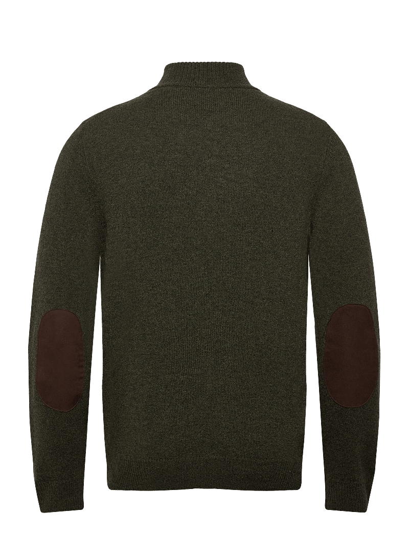 Barbour - Barbour Essent Patch Zip Through Knitted Jumper - green - 1