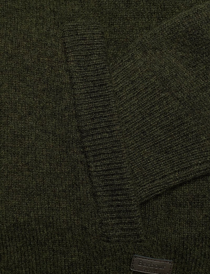 Barbour - Barbour Essent Patch Zip Through Knitted Jumper - green - 3