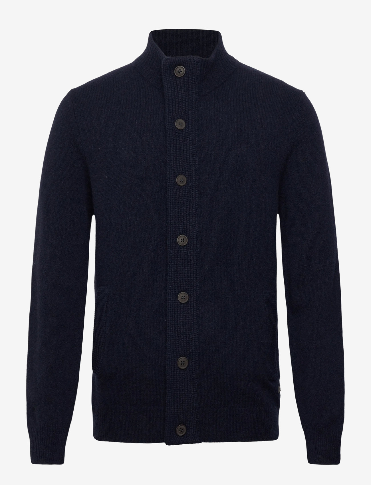 Barbour - Barbour Essent Patch Zip Through Knitted Jumper - full zip jumpers - navy - 0