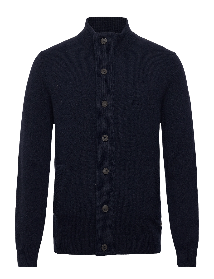 Barbour - Barbour Essent Patch Zip Through Knitted Jumper - navy - 0