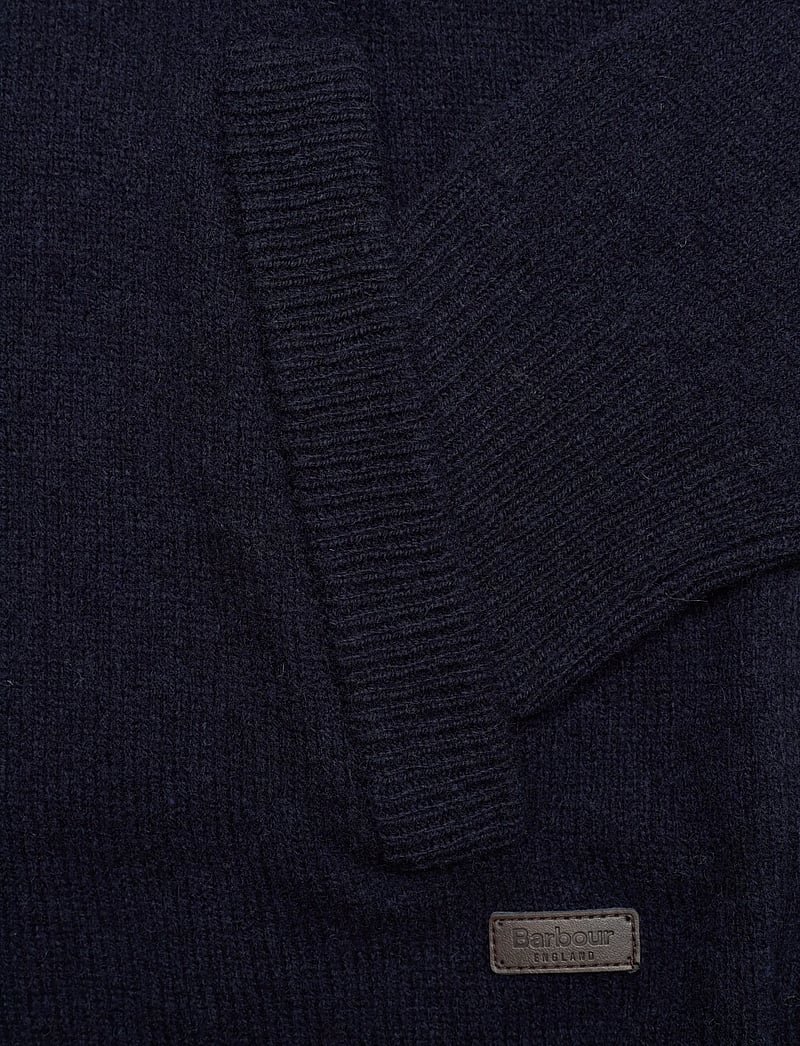 Barbour - Barbour Essent Patch Zip Through Knitted Jumper - full zip jumpers - navy - 3