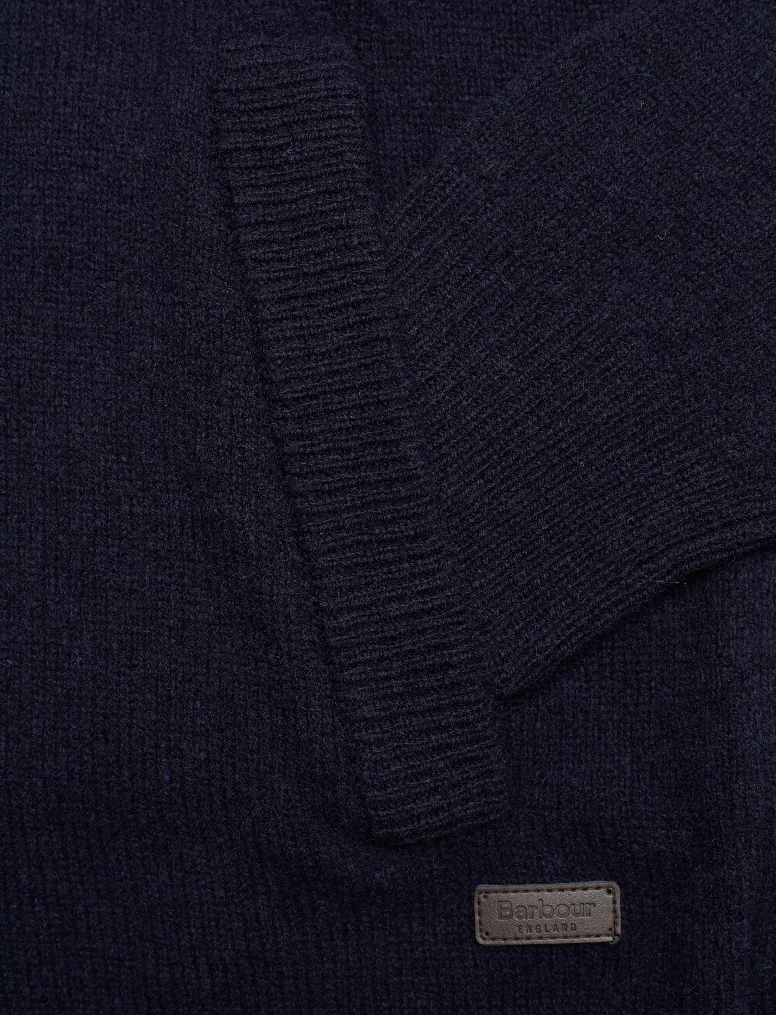 Barbour - Barbour Essent Patch Zip Through Knitted Jumper - navy - 3