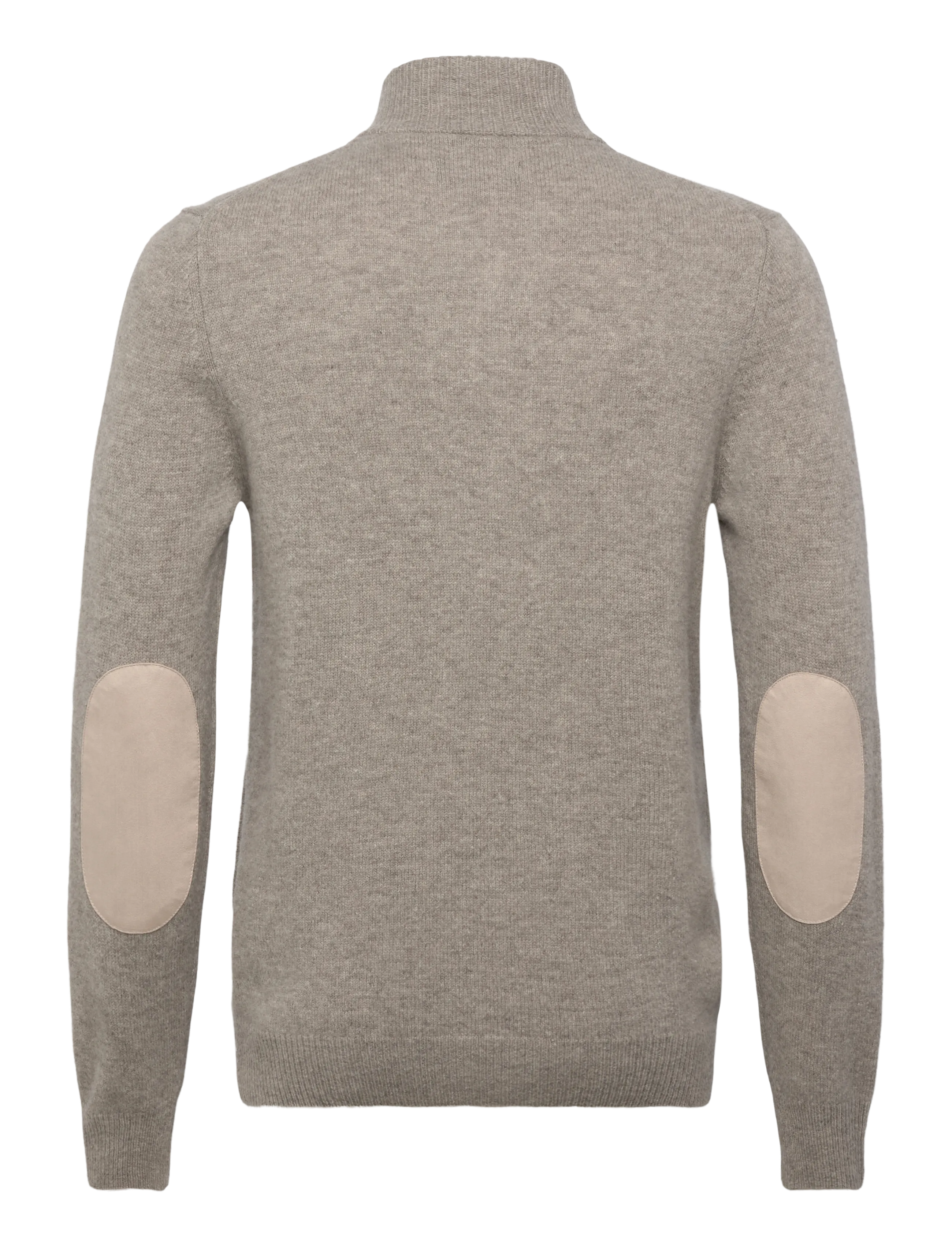 Barbour - Barbour Essential Patch Zip Through Knitted Jumper - fullzip strik - stone - 1