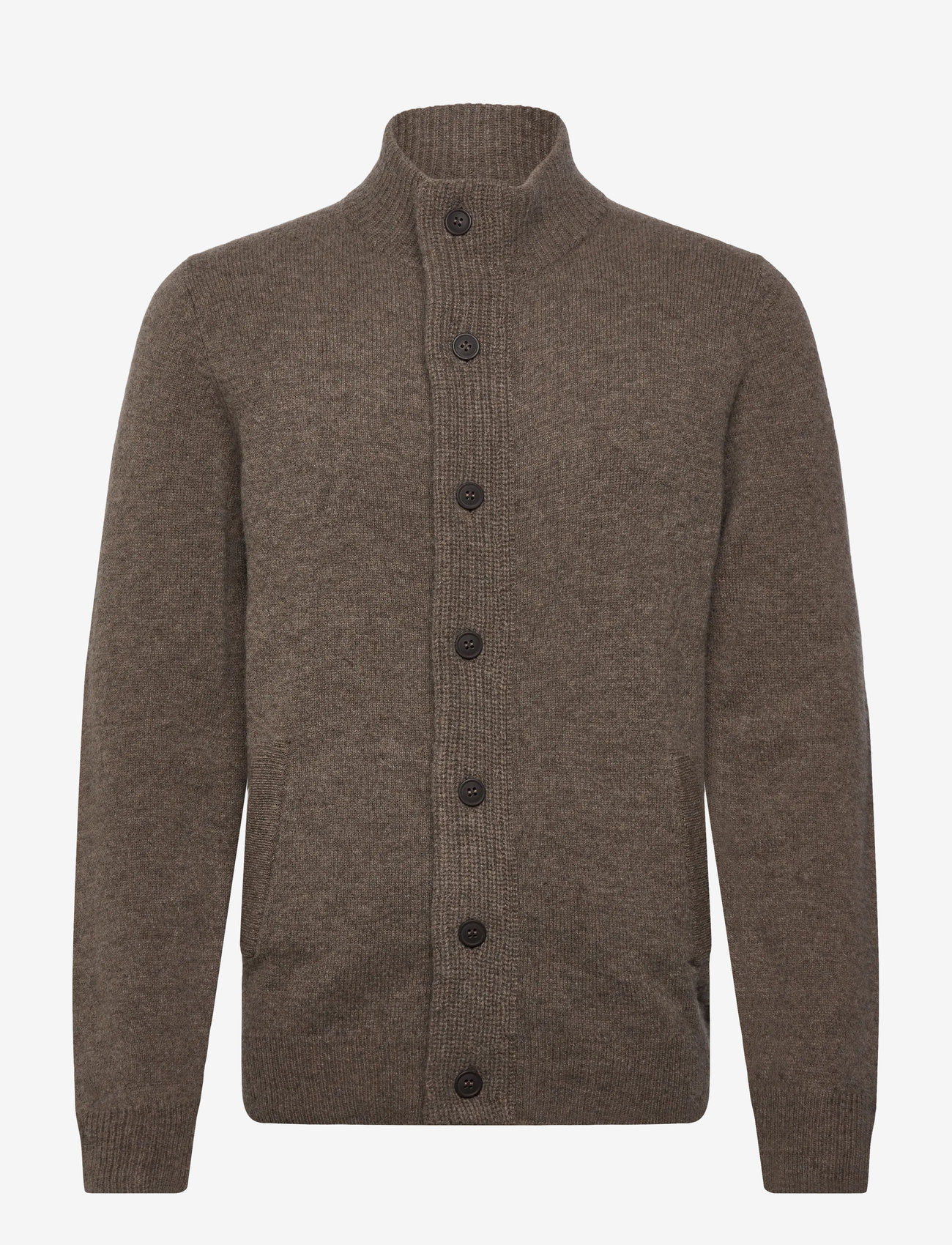 Barbour - Barbour Essent Patch Zip Through Knitted Jumper - fullzip strik - stone - 0