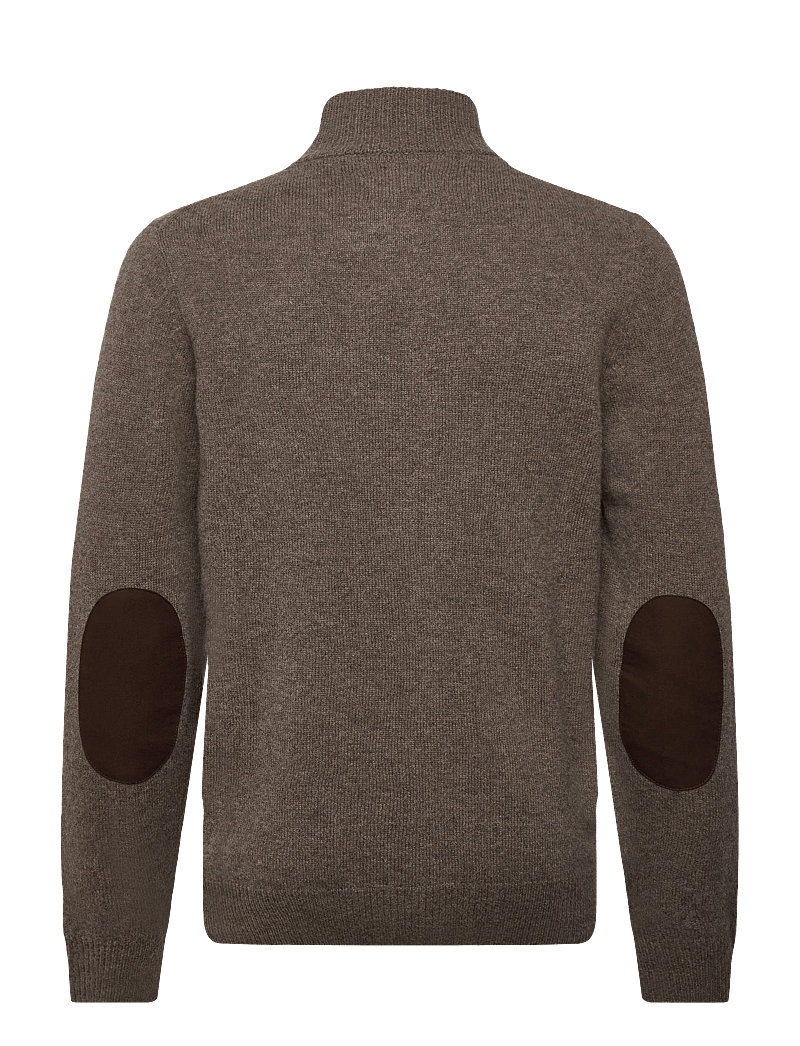 Barbour - Barbour Essent Patch Zip Through Knitted Jumper - fullzip strik - stone - 1