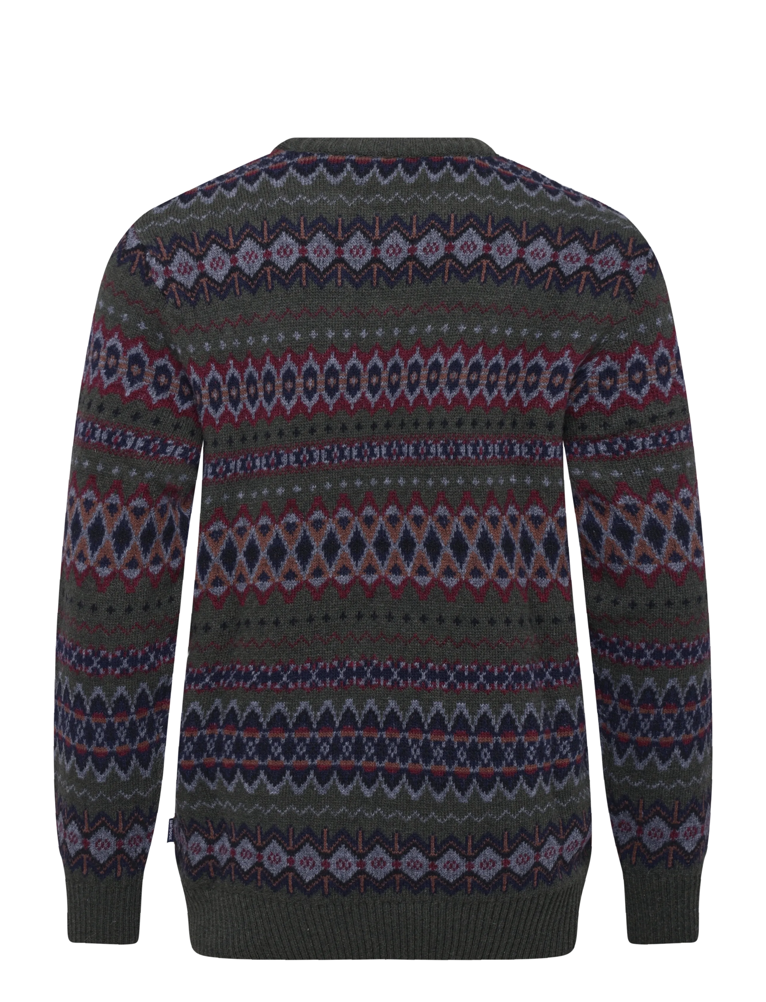 Barbour - Barbour Case Fairisle Crew Neck Sweater - Ümara kaelusega - shadow - 1