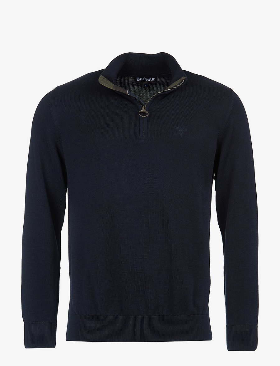 Barbour - Barbour Cotton HZ Knit - megzti drabužiai - navy - 1