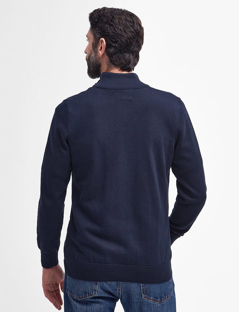 Barbour - Barbour Cotton HZ Knit - half zip - navy - 4