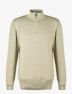 Barbour Cotton Half Zip - WASHED STONE