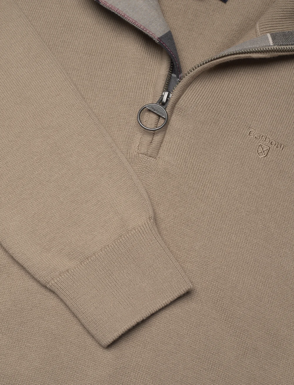Barbour cotton 2025 half zip sweater
