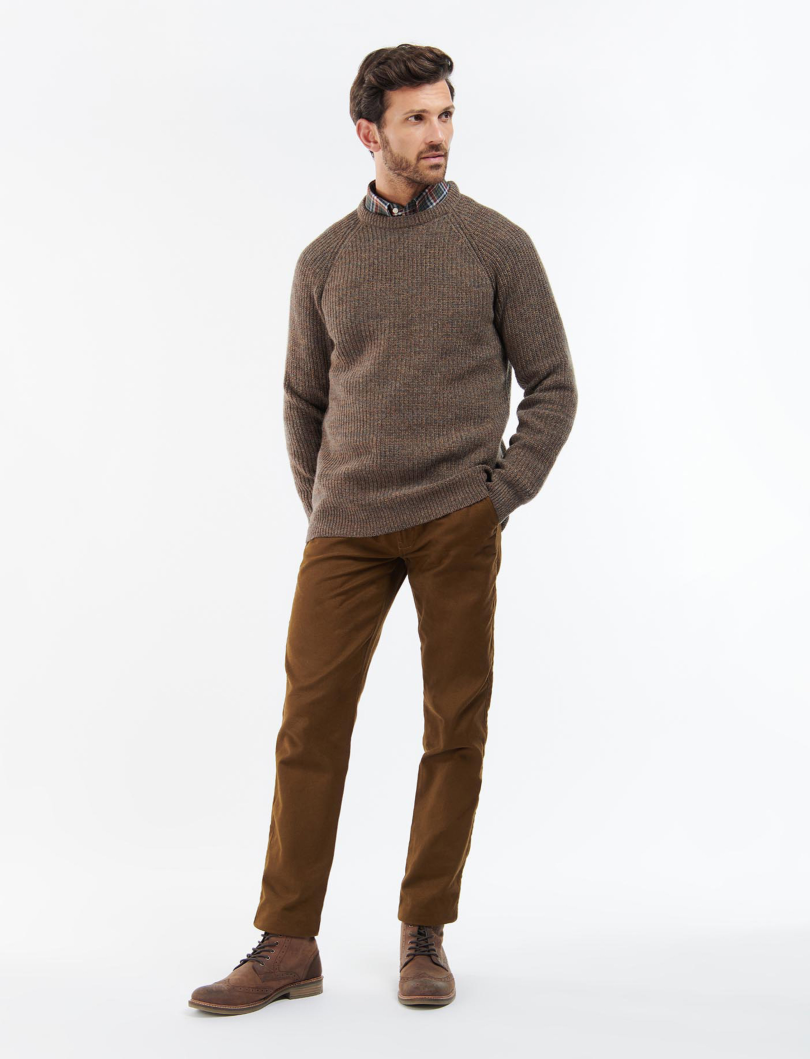 Barbour - Barbour Horseford Crew Neck Jumper - sandstone - 4