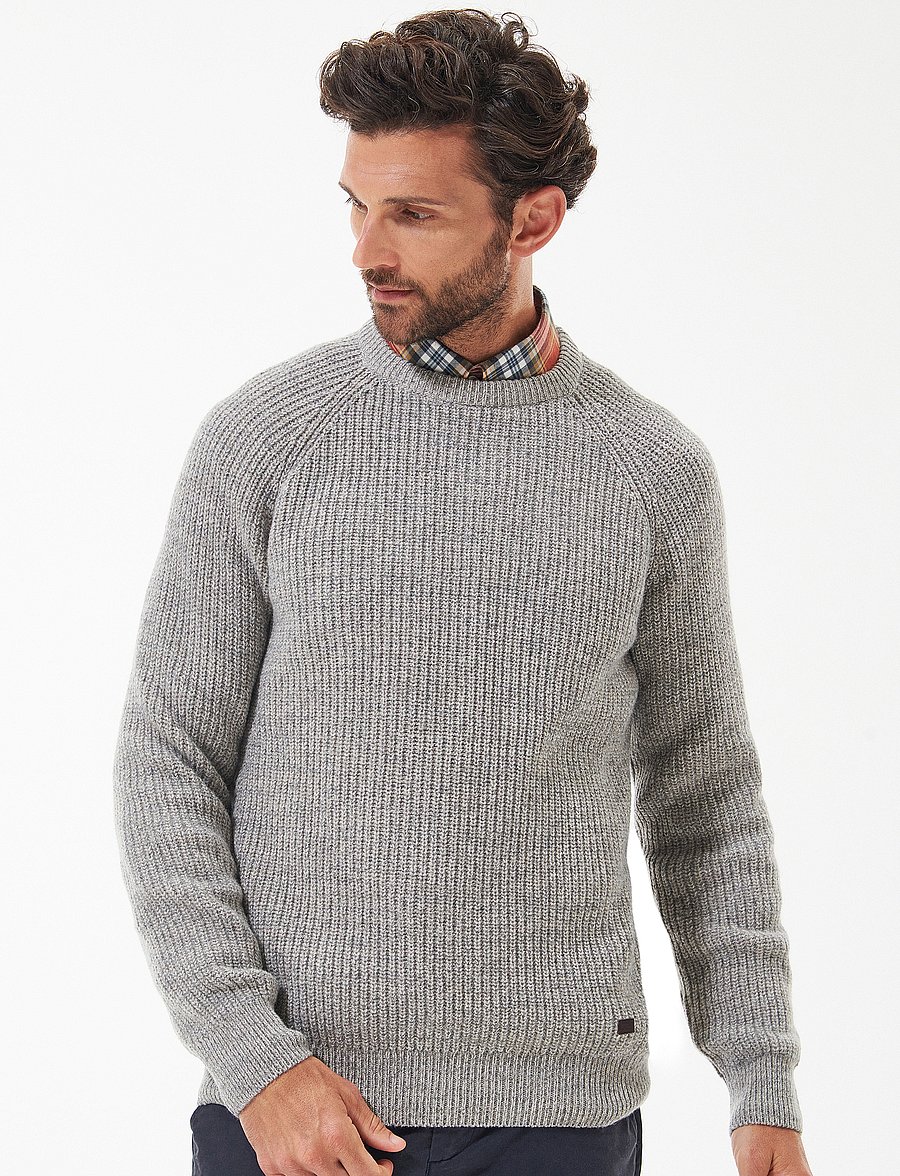 Barbour - Barbour Horseford Crew Neck Jumper - round necks - stone - 0