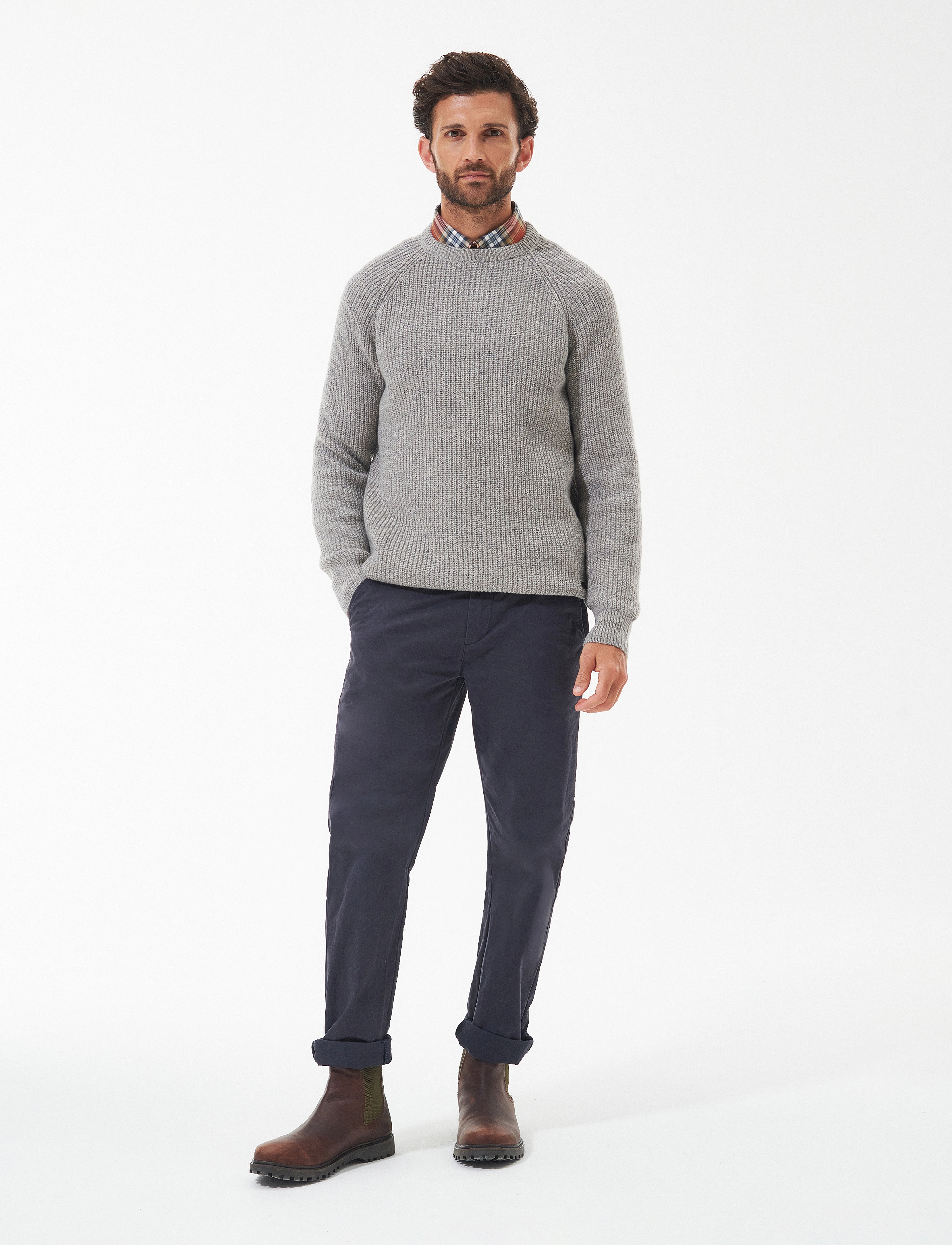 Barbour - Barbour Horseford Crew Neck Jumper - stone - 4