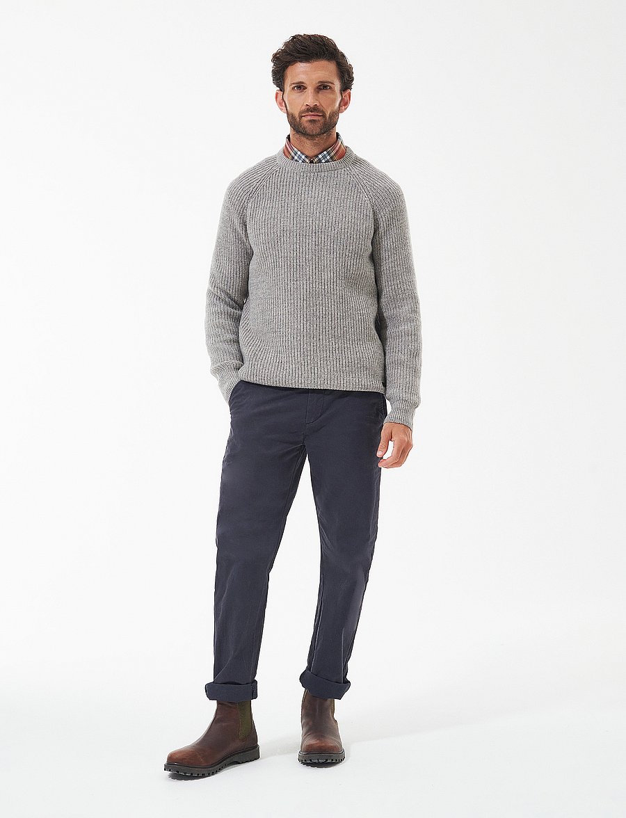 Barbour - Barbour Horseford Crew Neck Jumper - round necks - stone - 4