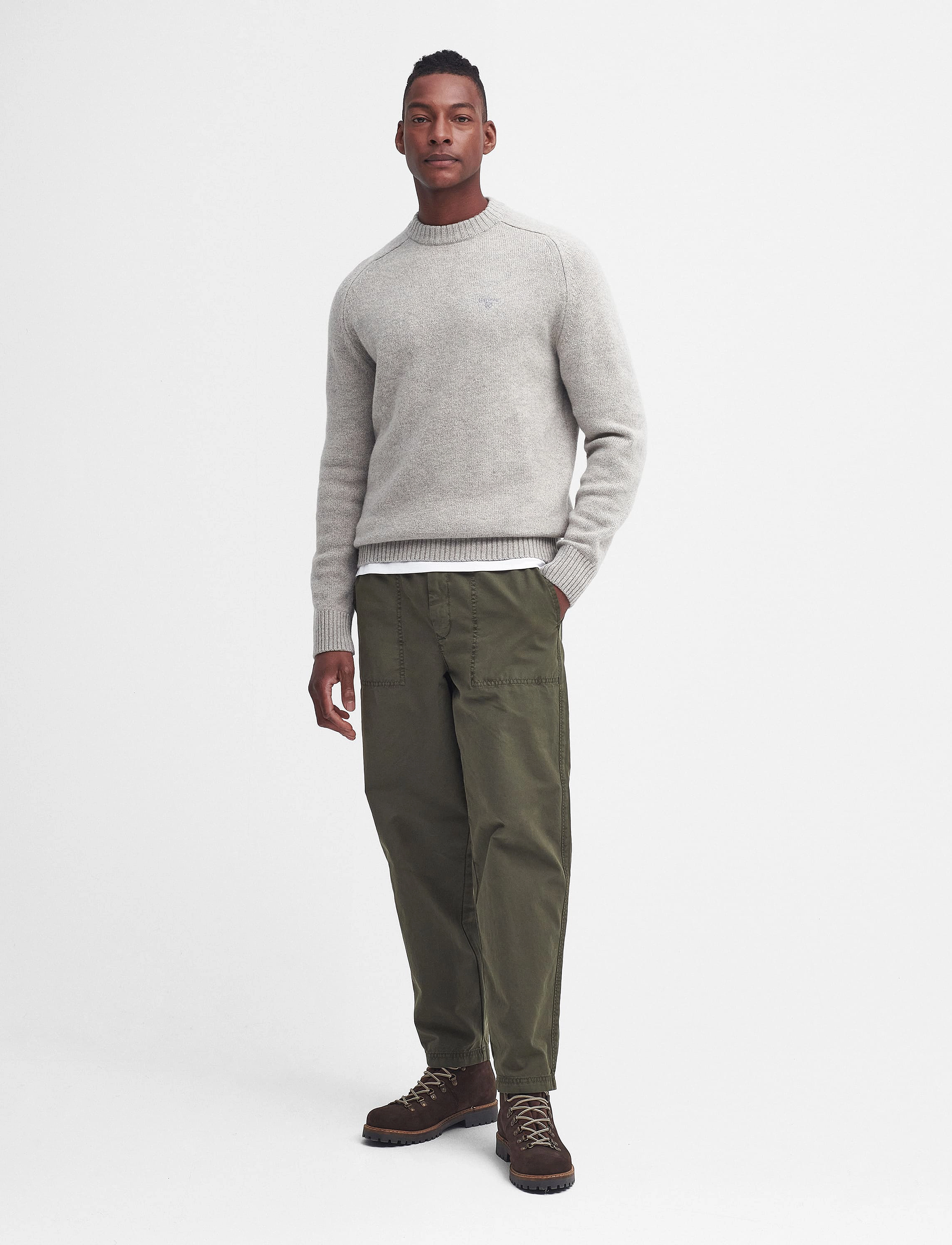 Barbour - Barbour Grangetown Cre - rundhalsad - light grey - 2
