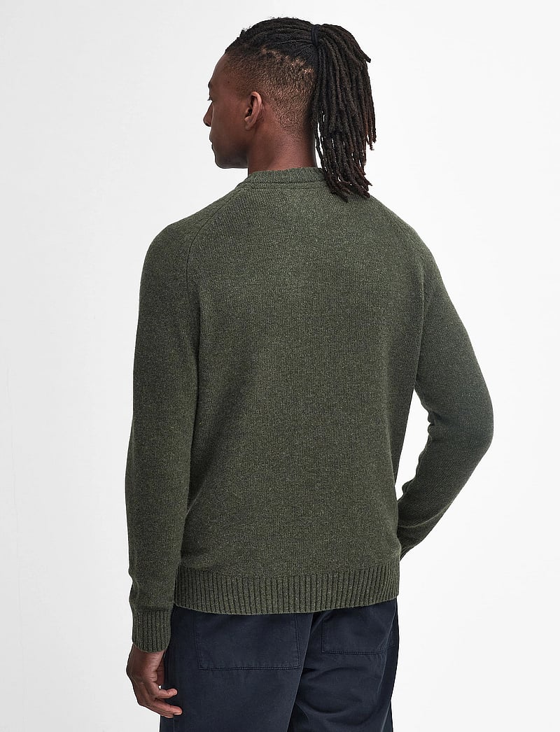 Barbour - Barbour Grangetown Crew Neck Sweater - rundhalsad - mid olive - 3