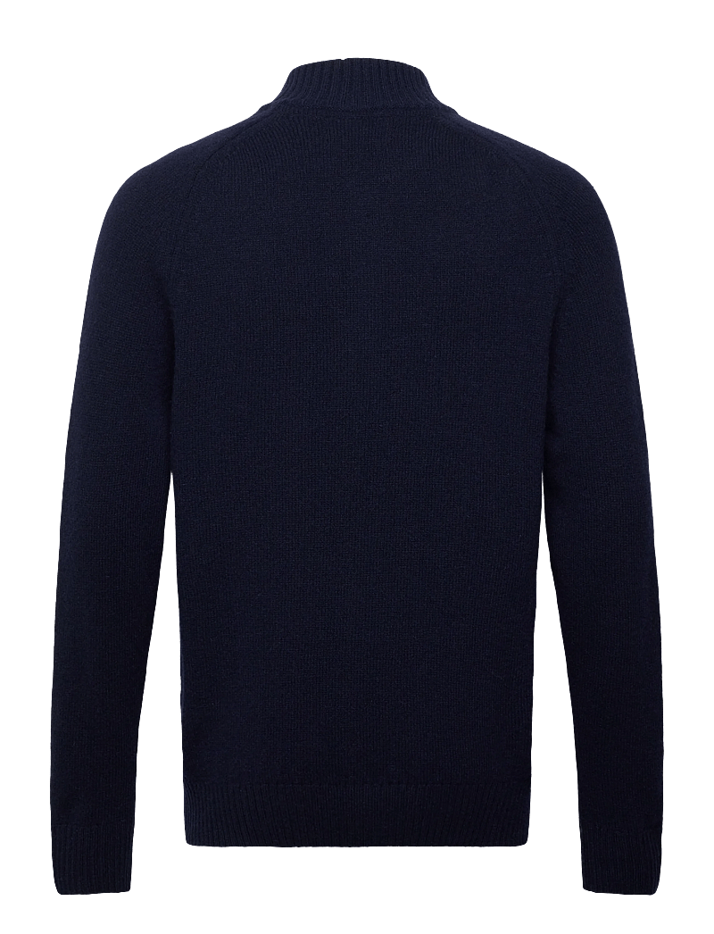 Barbour - Barbour Grangetown Half Zip Knitted Jumper - half zip - navy - 1