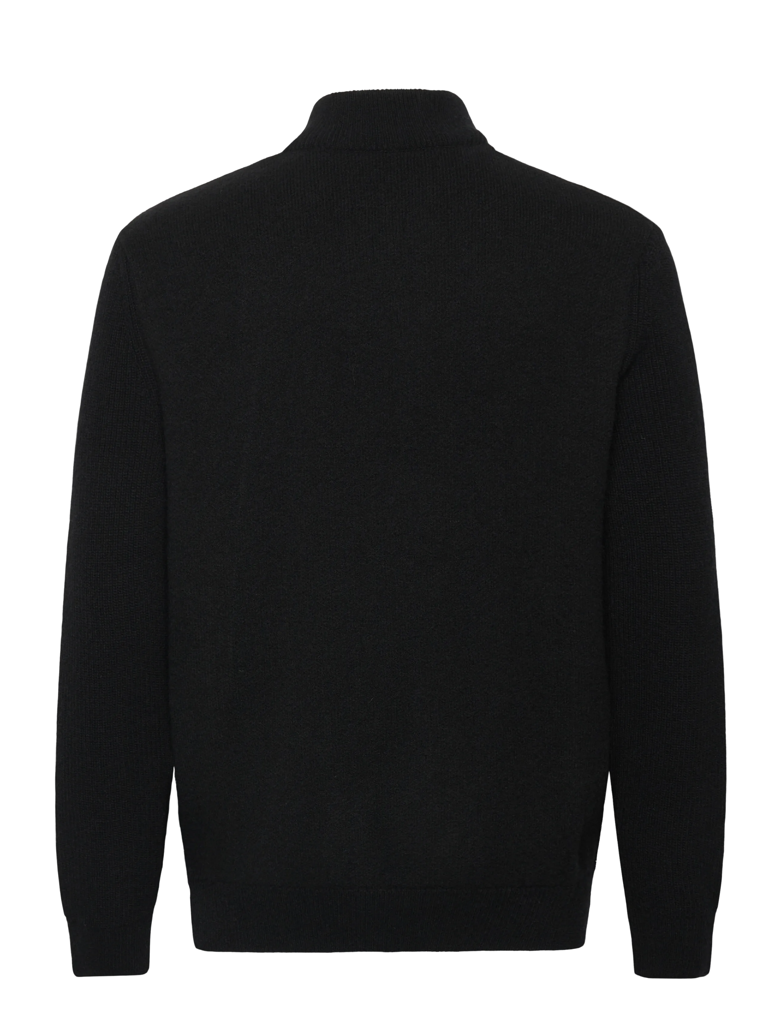Barbour - Barbour Milburn Half Zip Knitted Jumper - half zip jumpers - black - 1