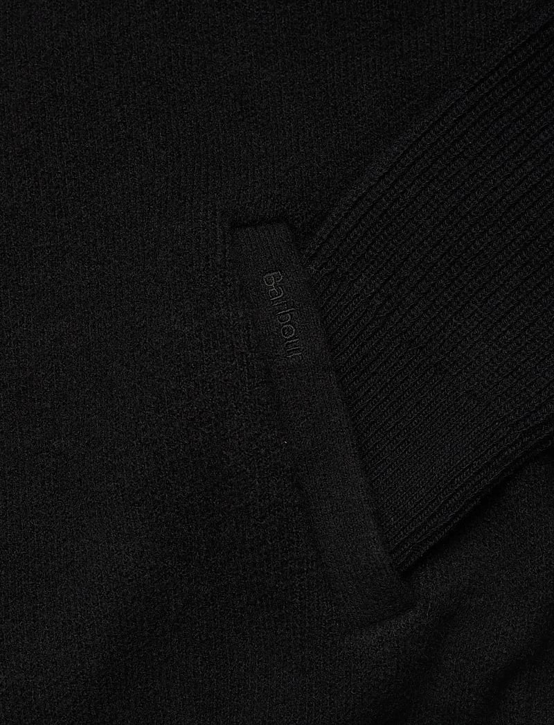 Barbour - Barbour Milburn Half Zip Knitted Jumper - half zip-tröjor - black - 3