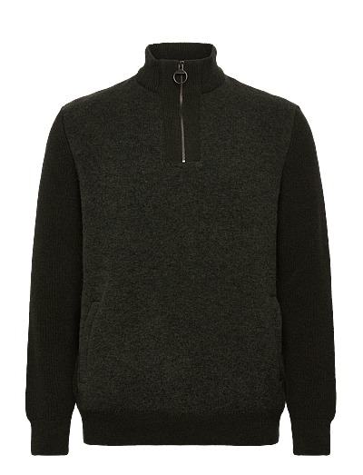 Barbour Milburn Half Zip Knitted Jumper - Half Zip-TrøJer