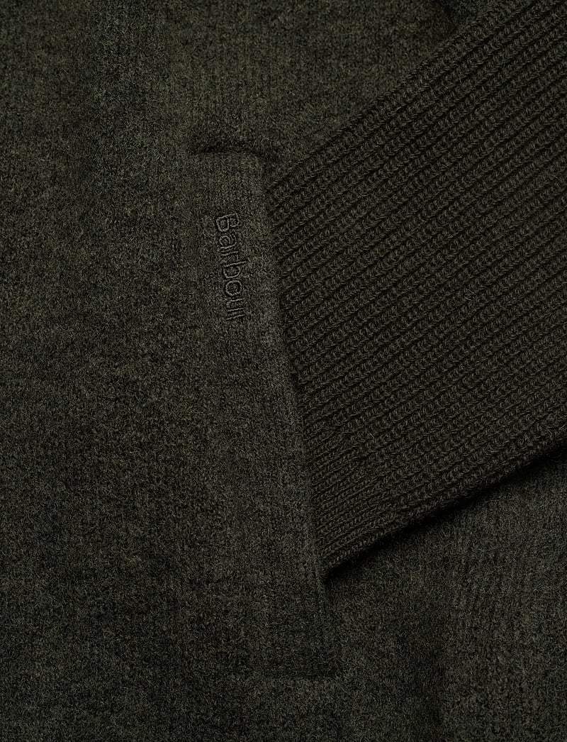 Barbour - Barbour Milburn Half Zip Knitted Jumper - pullover mit halbem reißverschluss - olive - 3