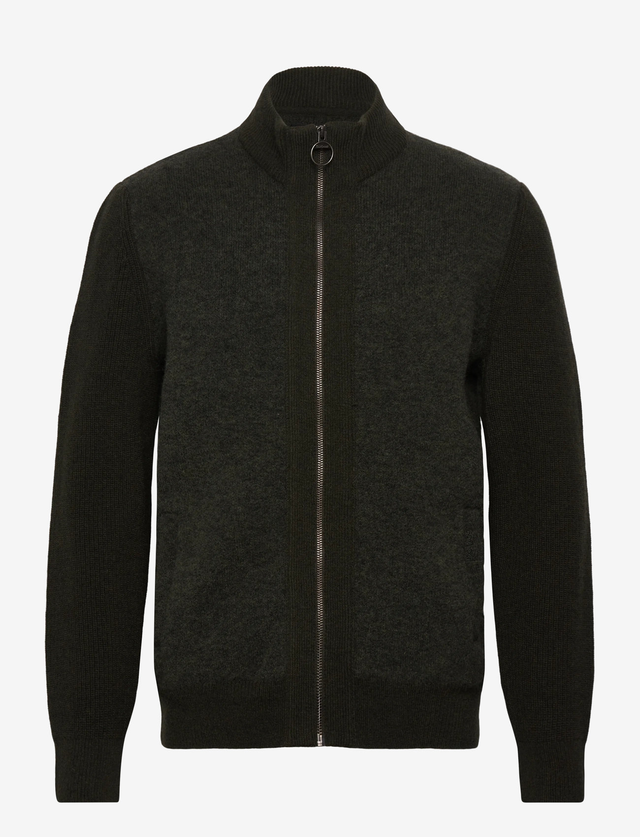 Barbour - Barbour Milburn Zip Through Knitted Jumper - olive - 0