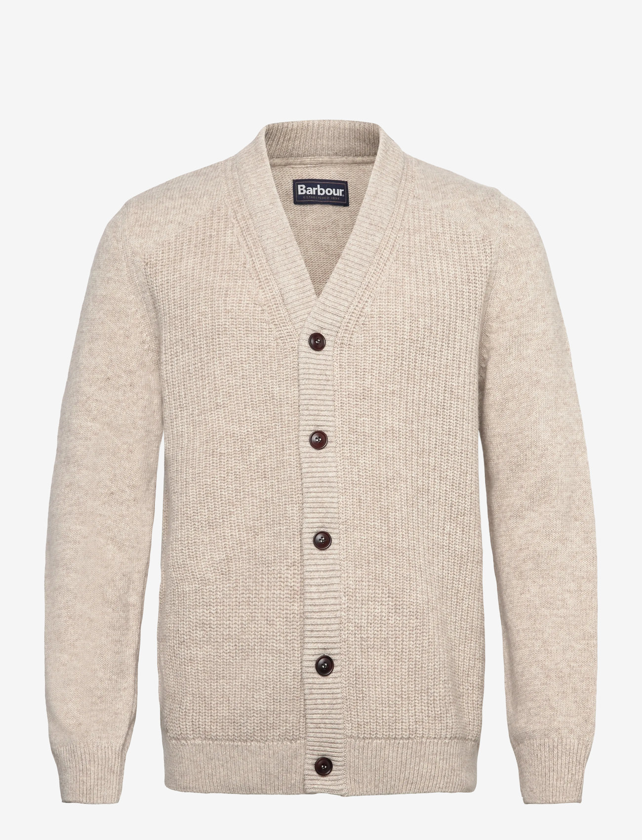 Barbour - Barbour Mainland Knitted Cardigan - koftor - grey - 0
