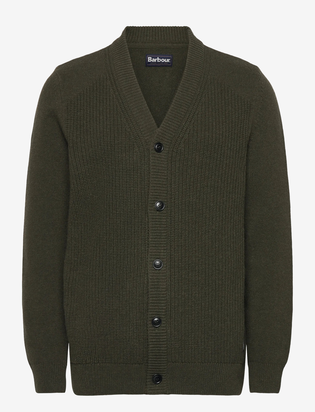 Barbour - Barbour Mainland Knitted Cardigan - koftor - olive - 0