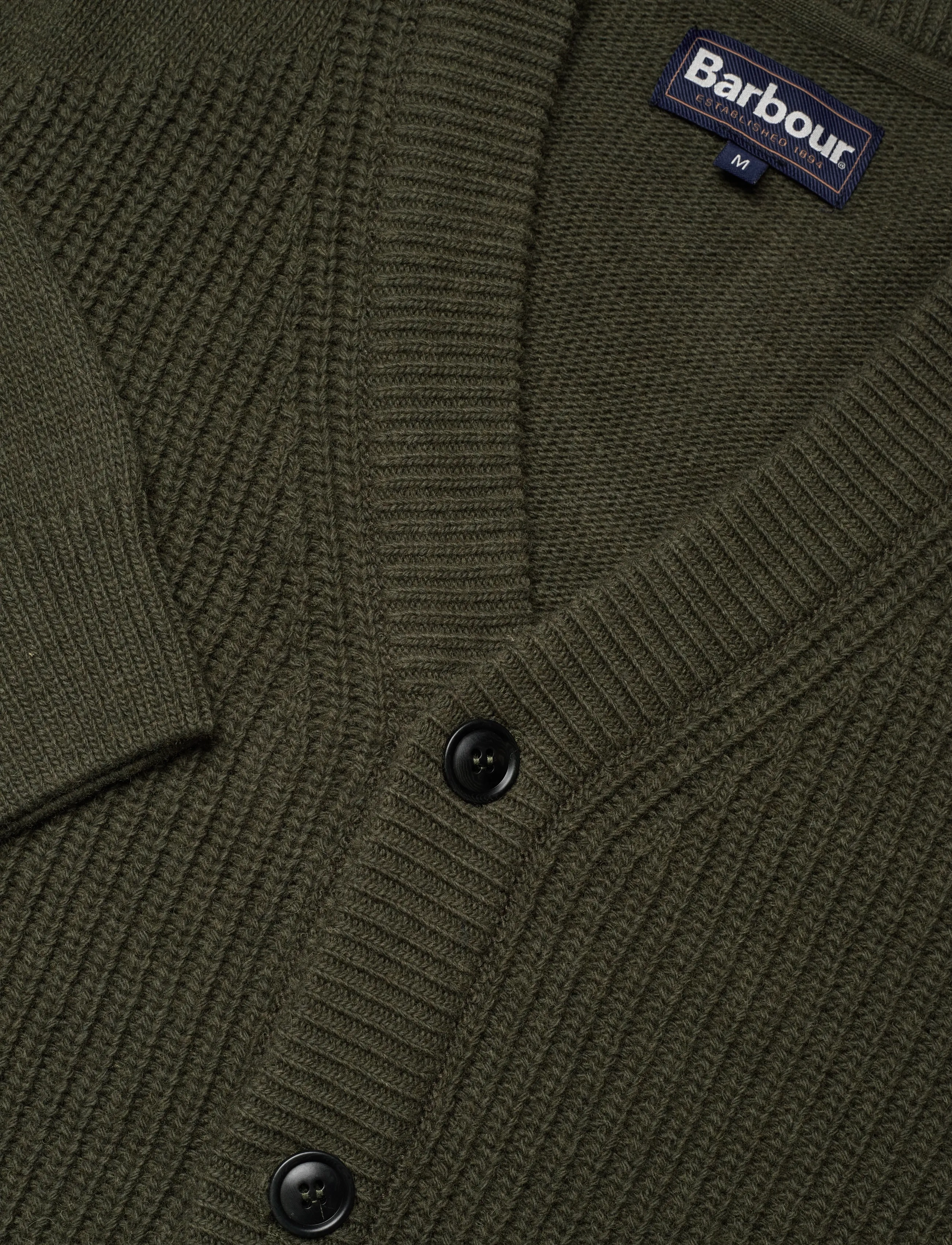 Barbour - Barbour Mainland Knitted Cardigan - olive - 2
