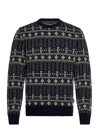 Barbour Grangetown Fair Isle Crew Neck Sweater - Rund Hals