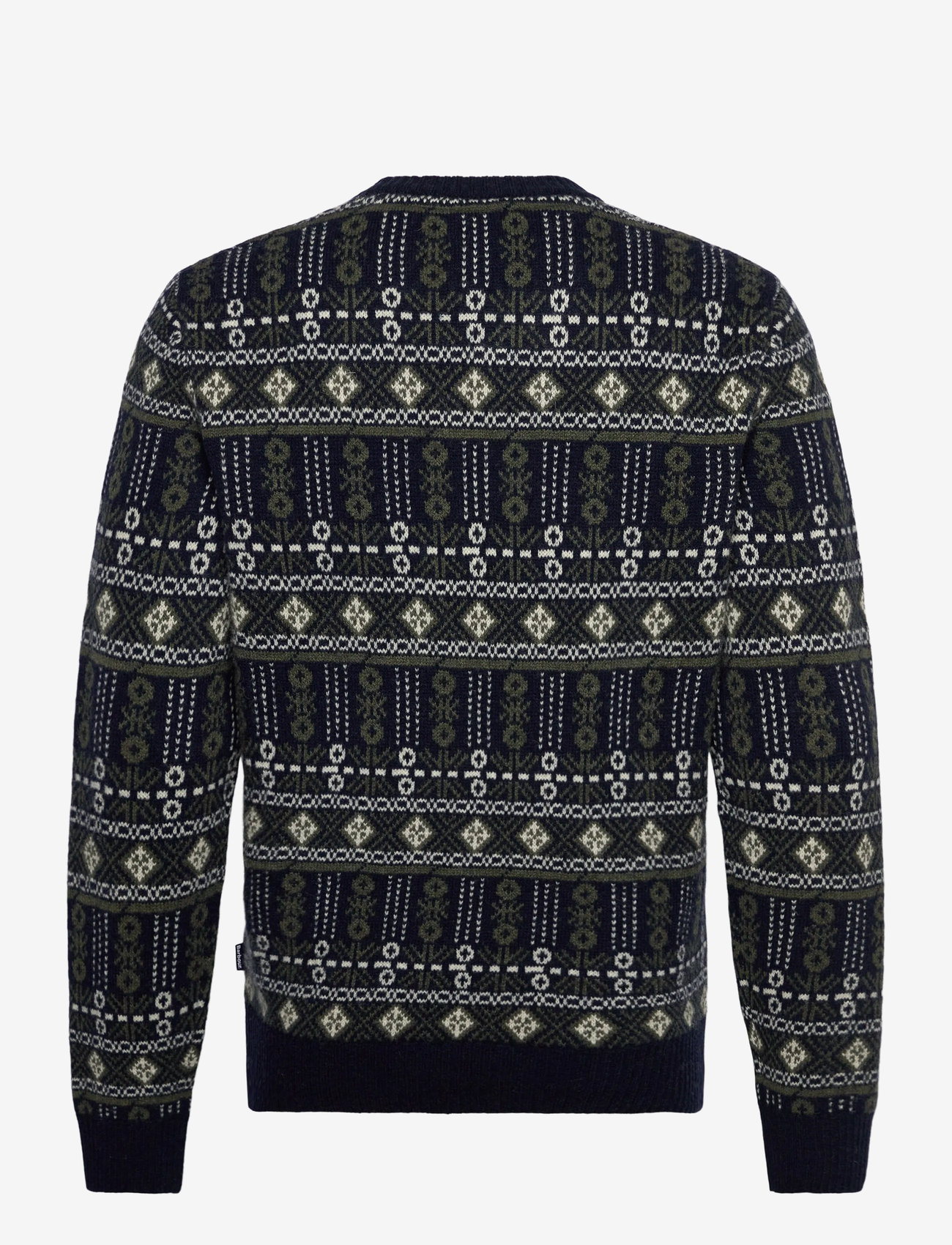 Barbour - Barbour Grangetown Fair Isle Crew Neck Sweater - rundhals - blue - 1