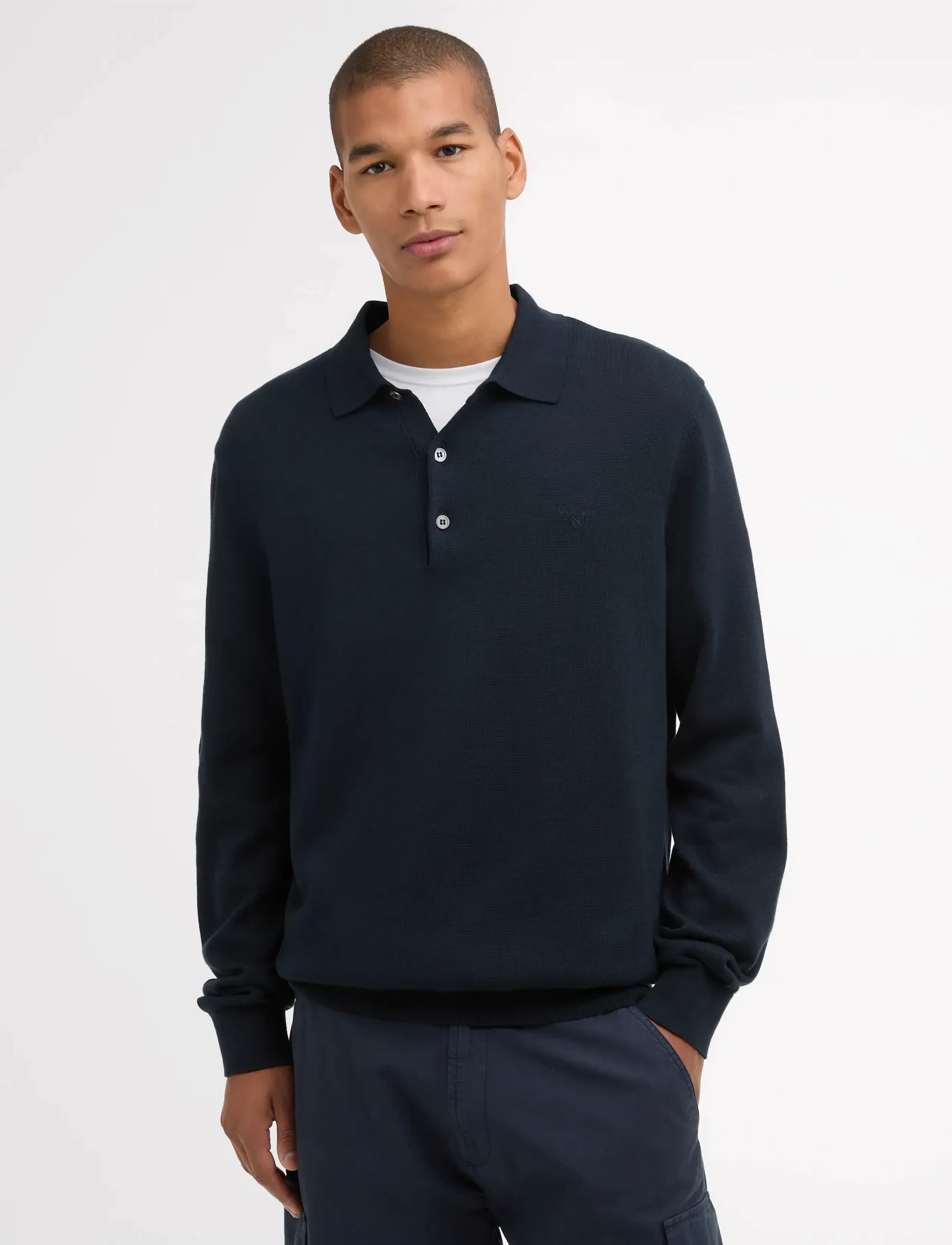 Barbour Barbour Pima Knit Polo - Poloer - NAVY / navy
