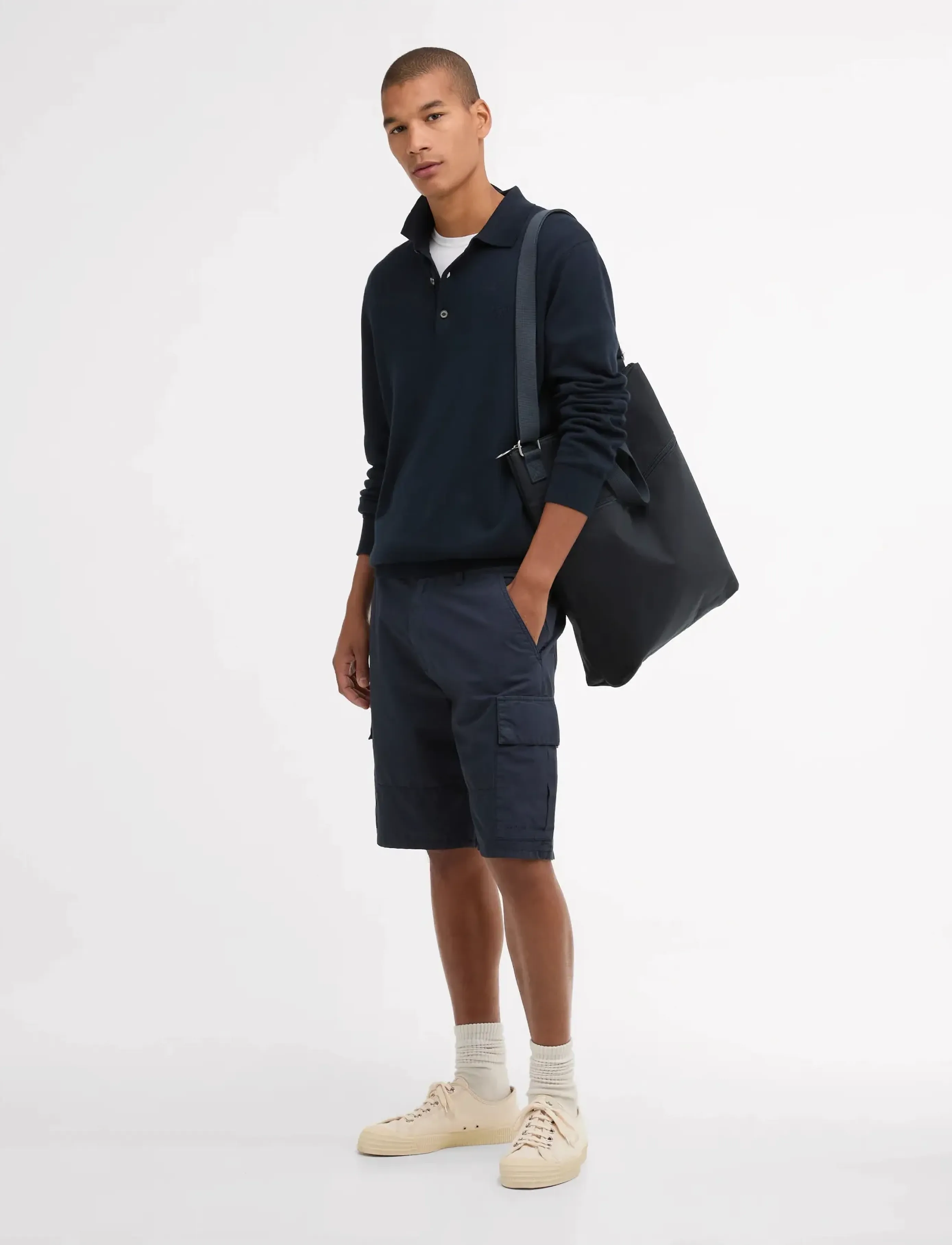 Barbour - Barbour Pima Knit Polo - poloer i strik med lange ærmer - navy - 2