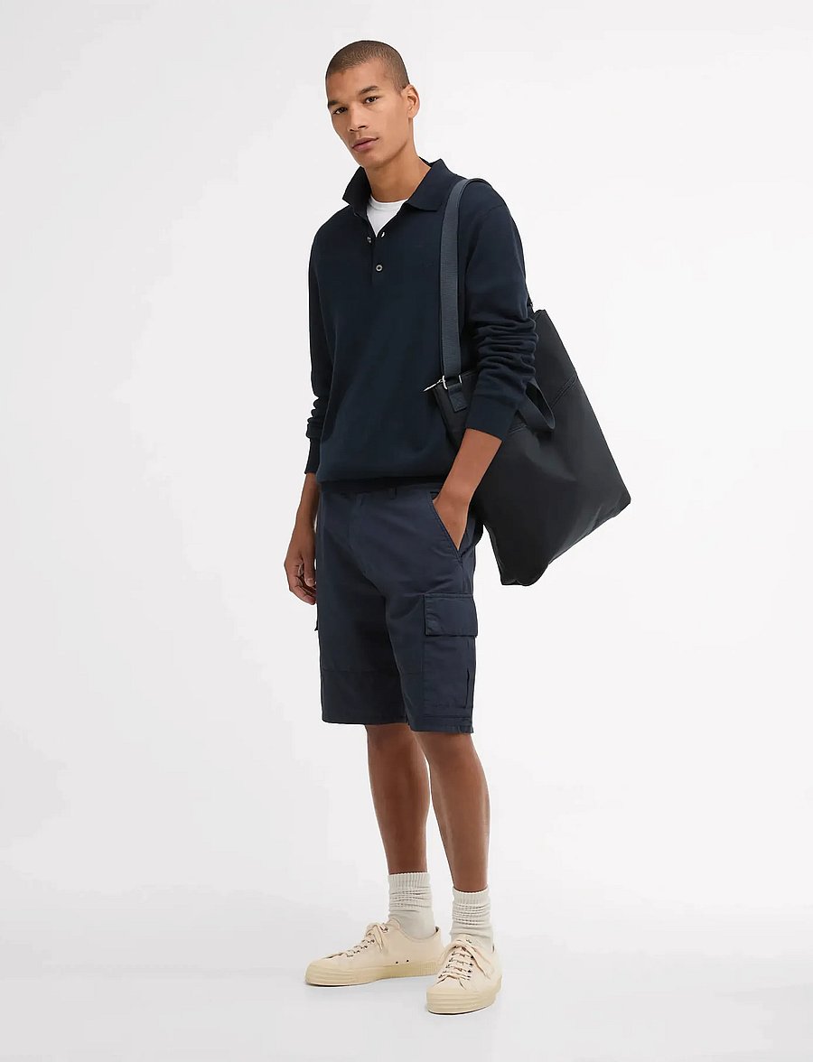Barbour - Barbour Pima Knit Polo - poloer i strik med lange ærmer - navy - 2