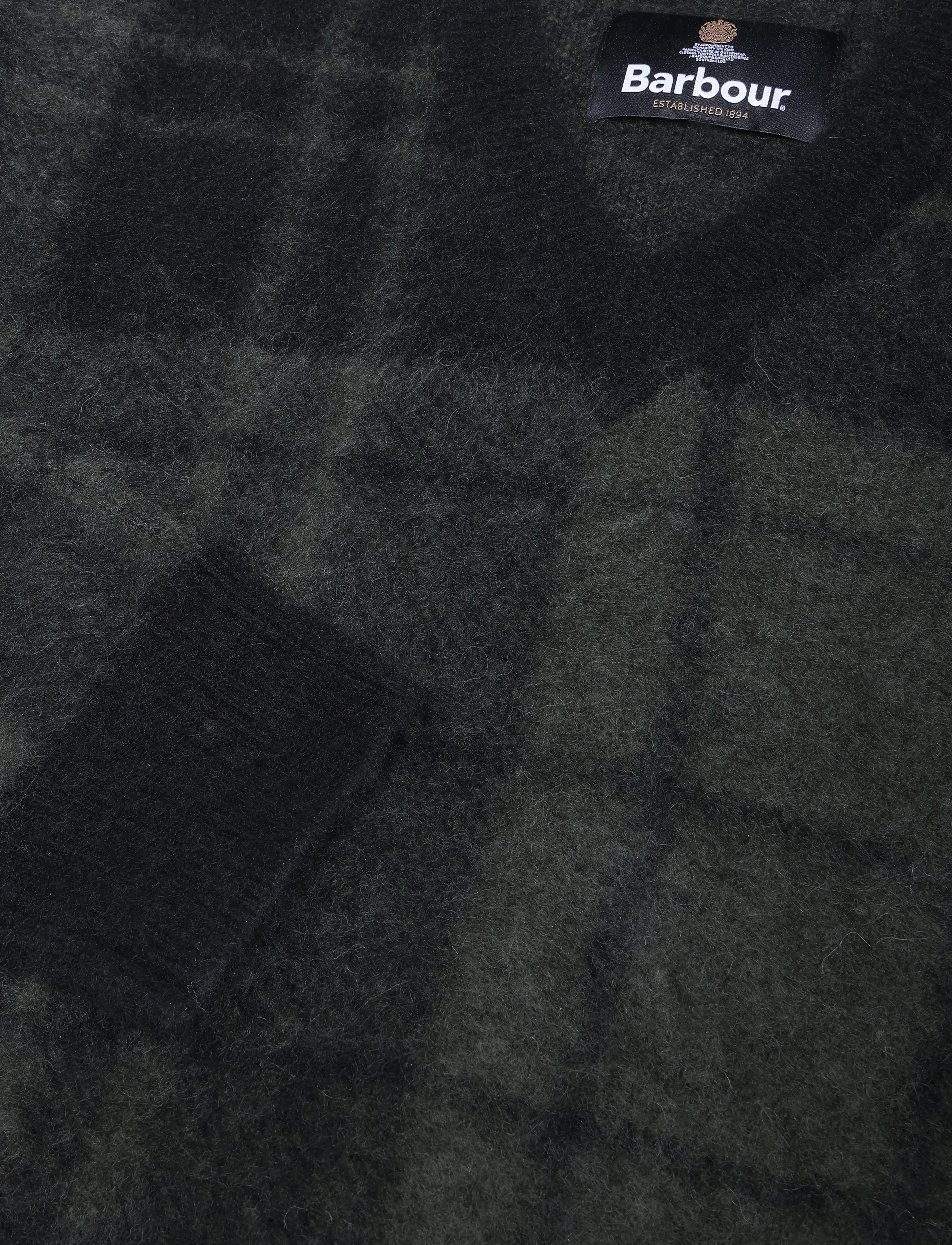 Barbour - Barbour Hunham Tartan V-Neck Knitted Jumper - v-hals - black - 2