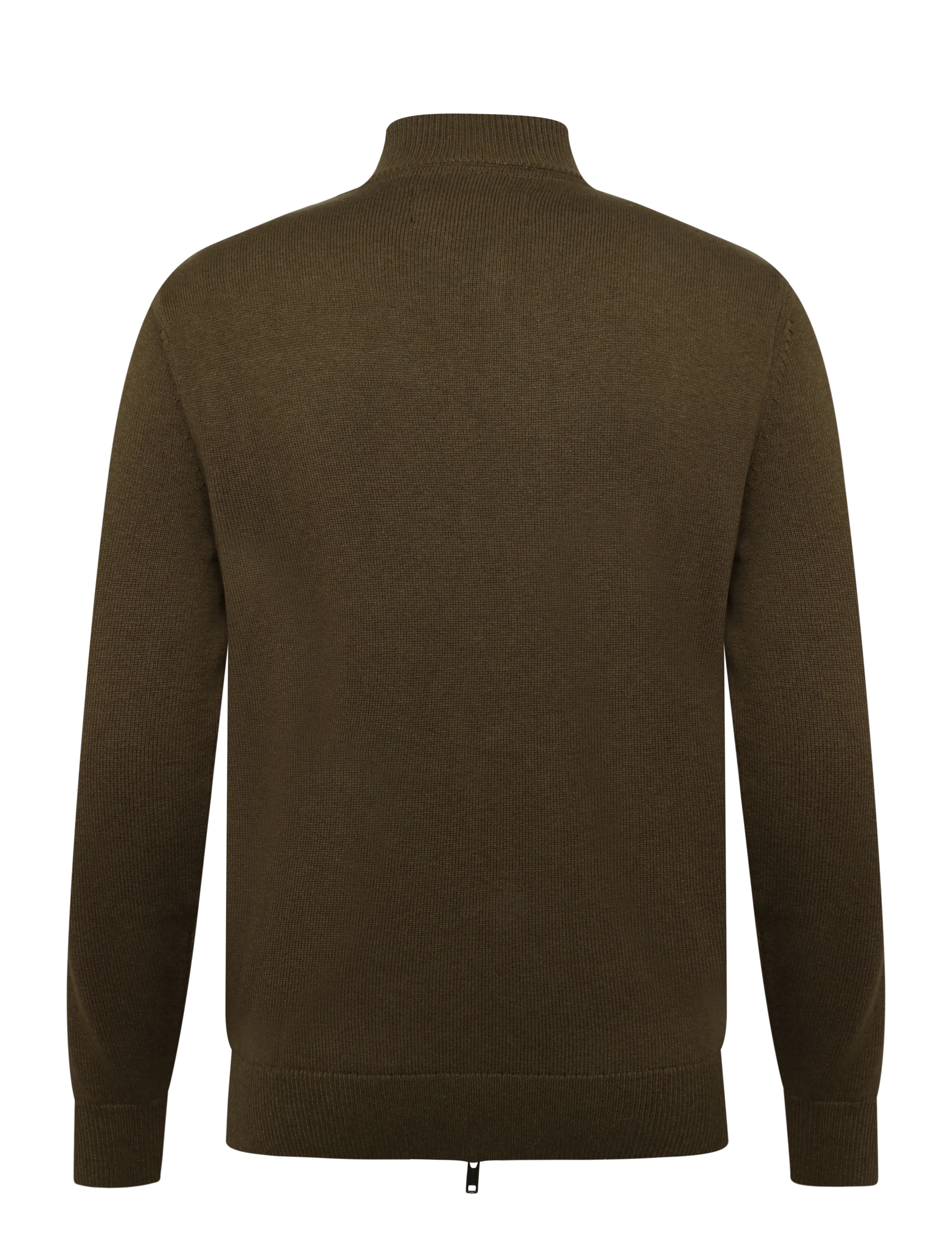 Barbour - Barbour Quilted Front Knitted Zip Through - olive - 1