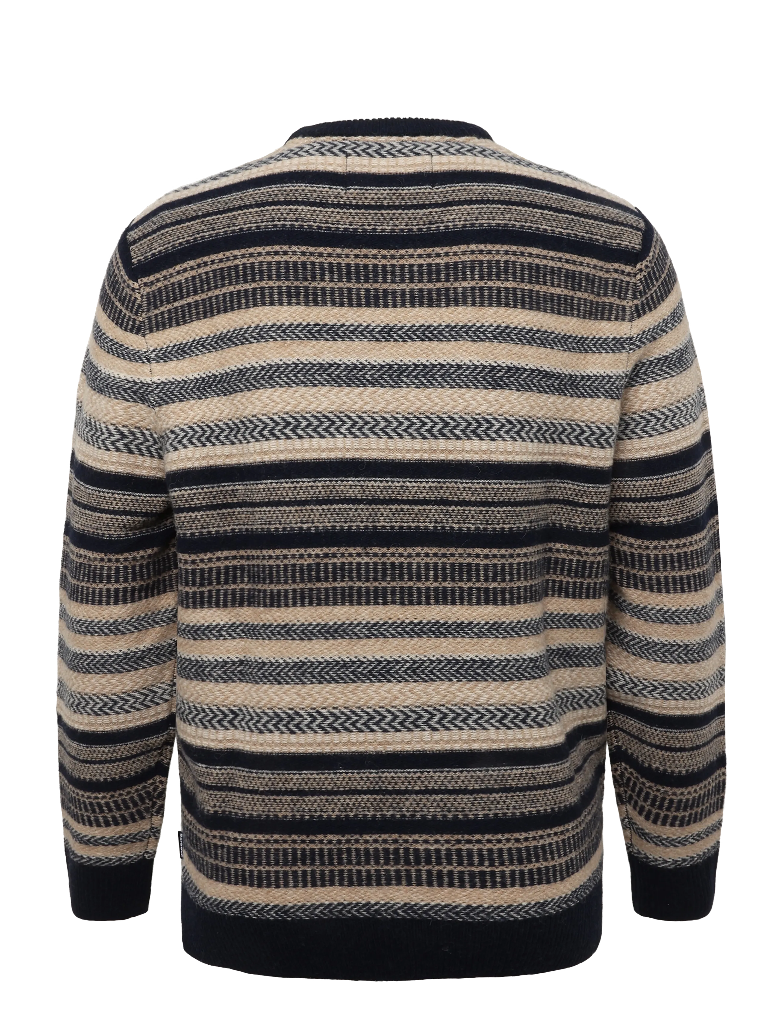 Barbour - Barbour Highsted Fairisle Crew Neck Sweater - navy - 1