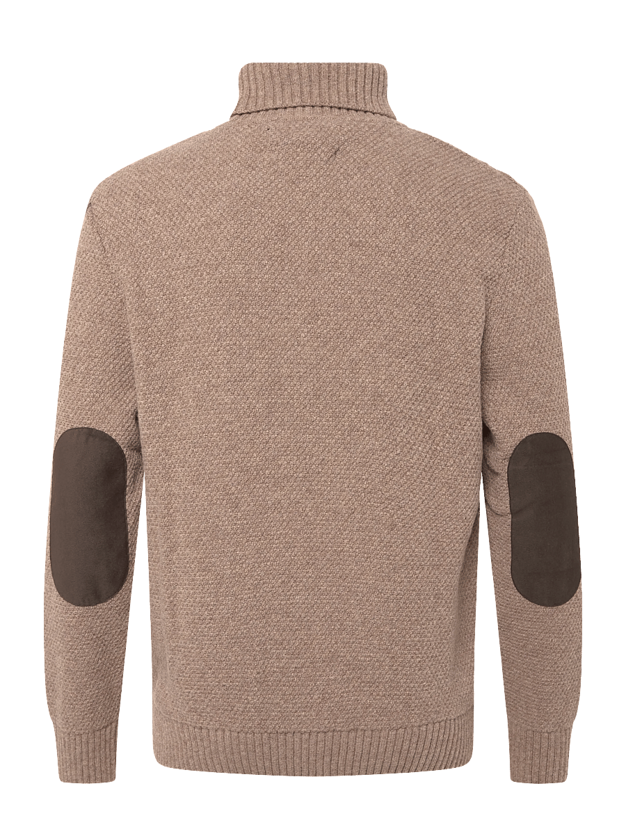Barbour - Barbour Staplecross Rollneck Sweater - rullekraver - stone - 1