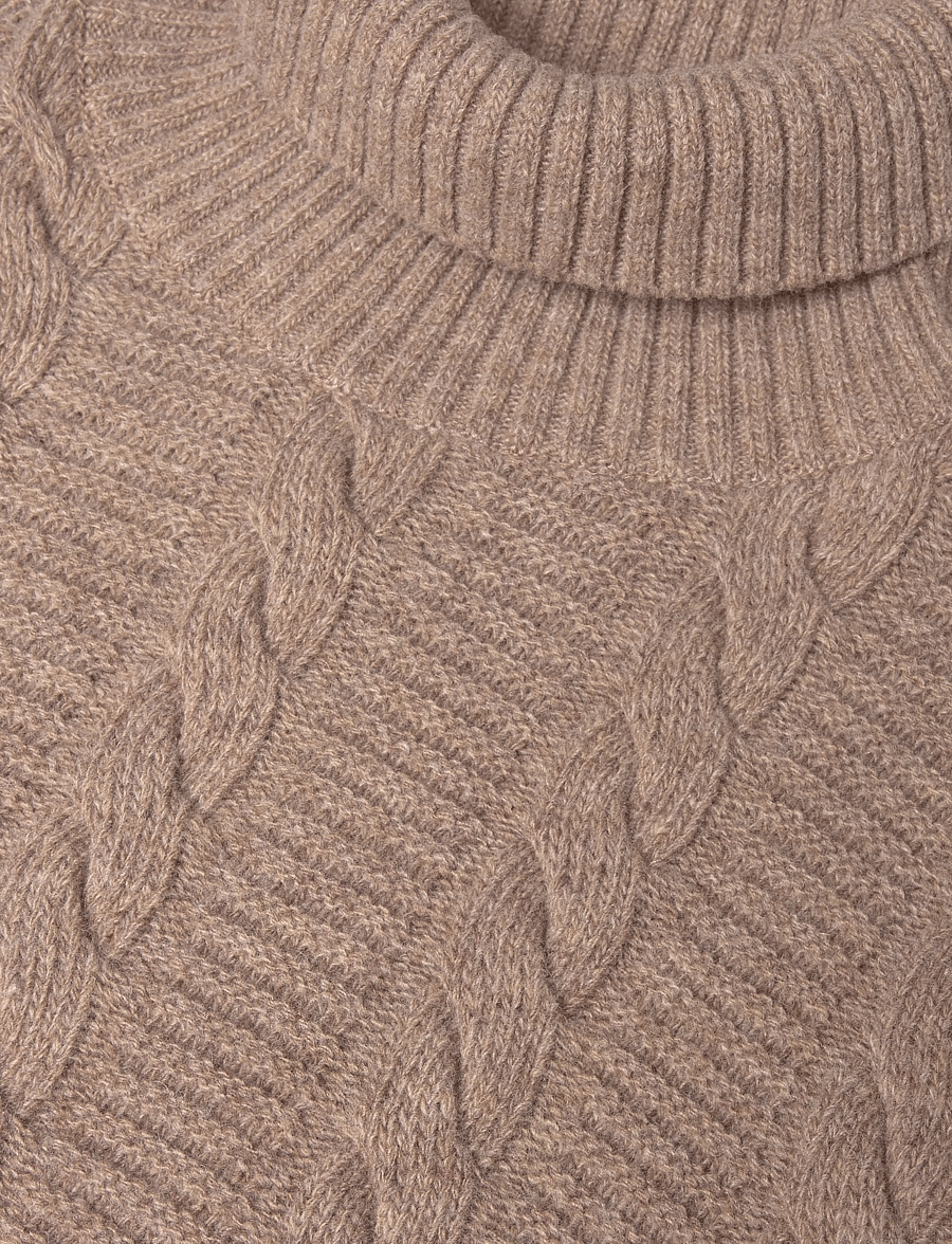 Barbour - Barbour Staplecross Rollneck Sweater - rullekraver - stone - 2