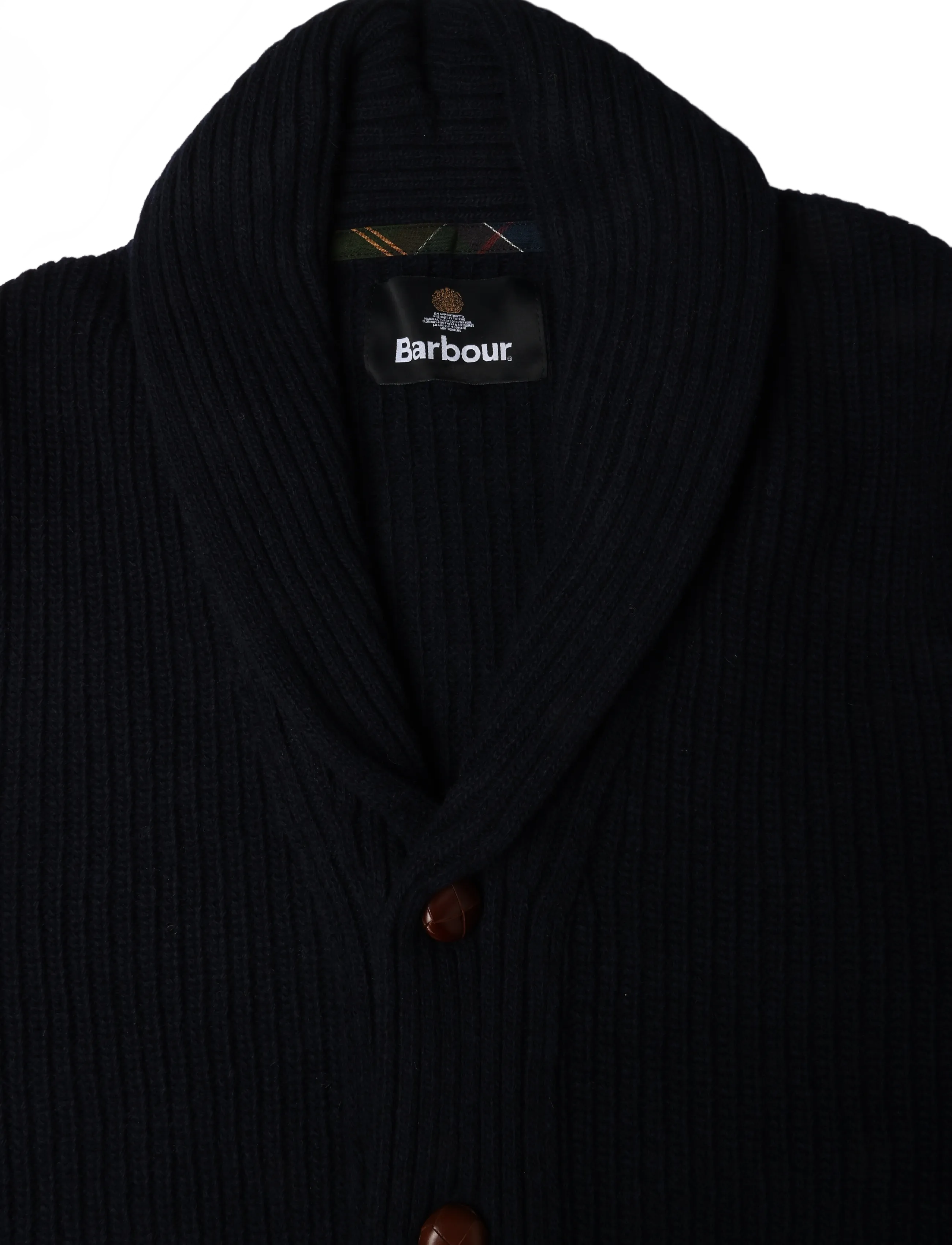 Barbour - Barbour Hartland Knitted Shawl Neck Cardigan - navy - 2