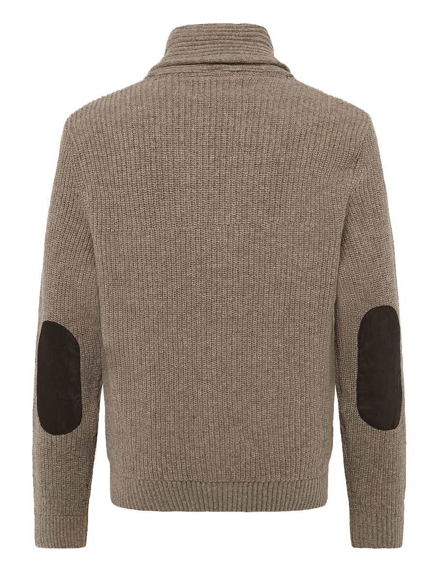 Barbour - Barbour Hartland Knitted Shawl Neck Cardigan - cardigans - stone - 1
