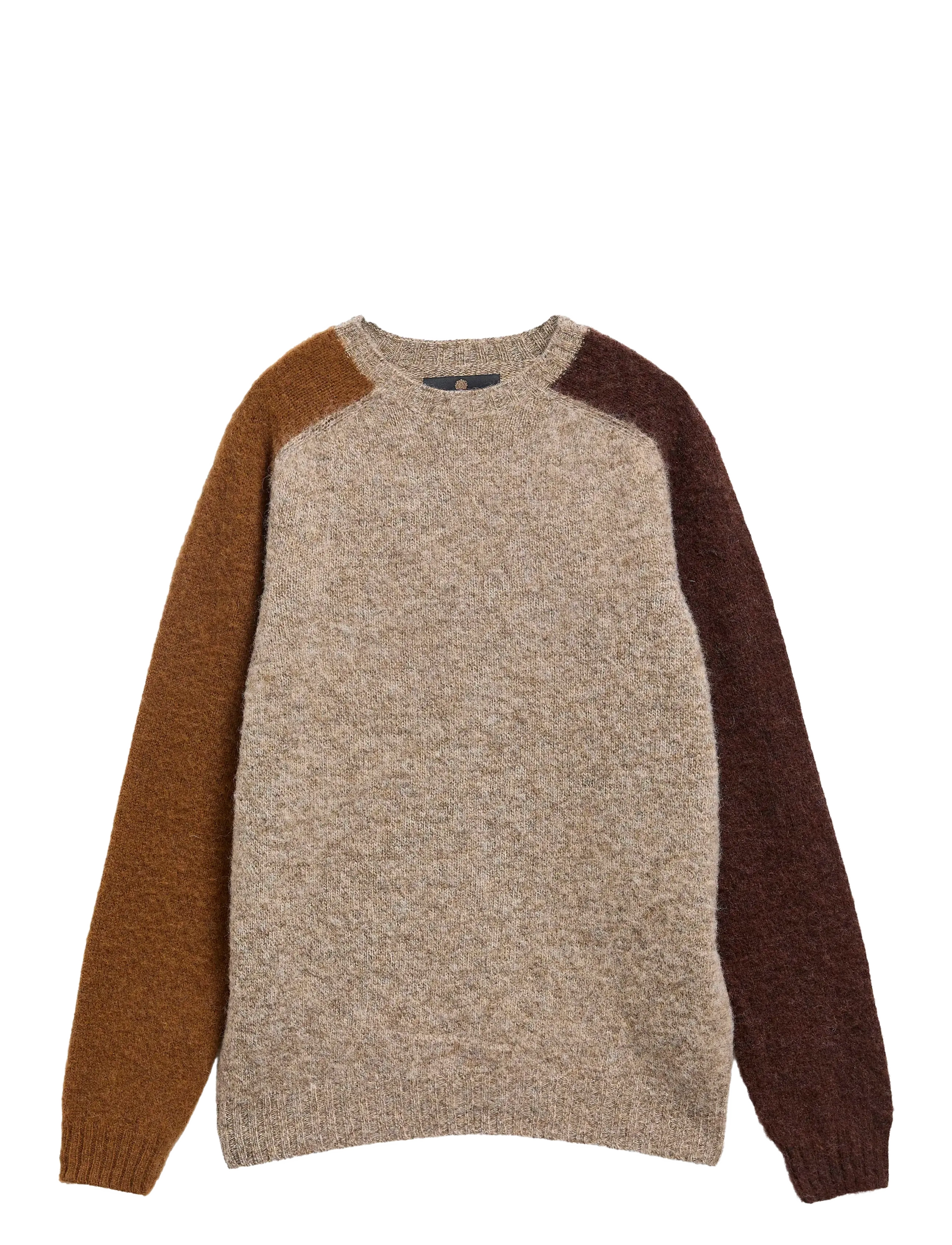 Barbour Barbour Scottish Made Block Colour Crew - Barbour - LIGHT STONE / beige