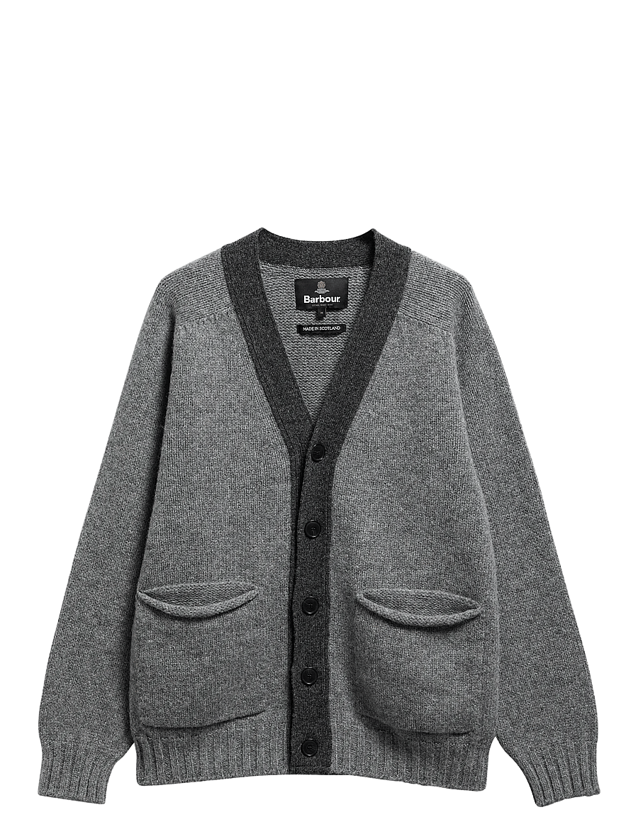 Barbour - Barbour Scottish Made Knitted Cardigan - grey marl - 1
