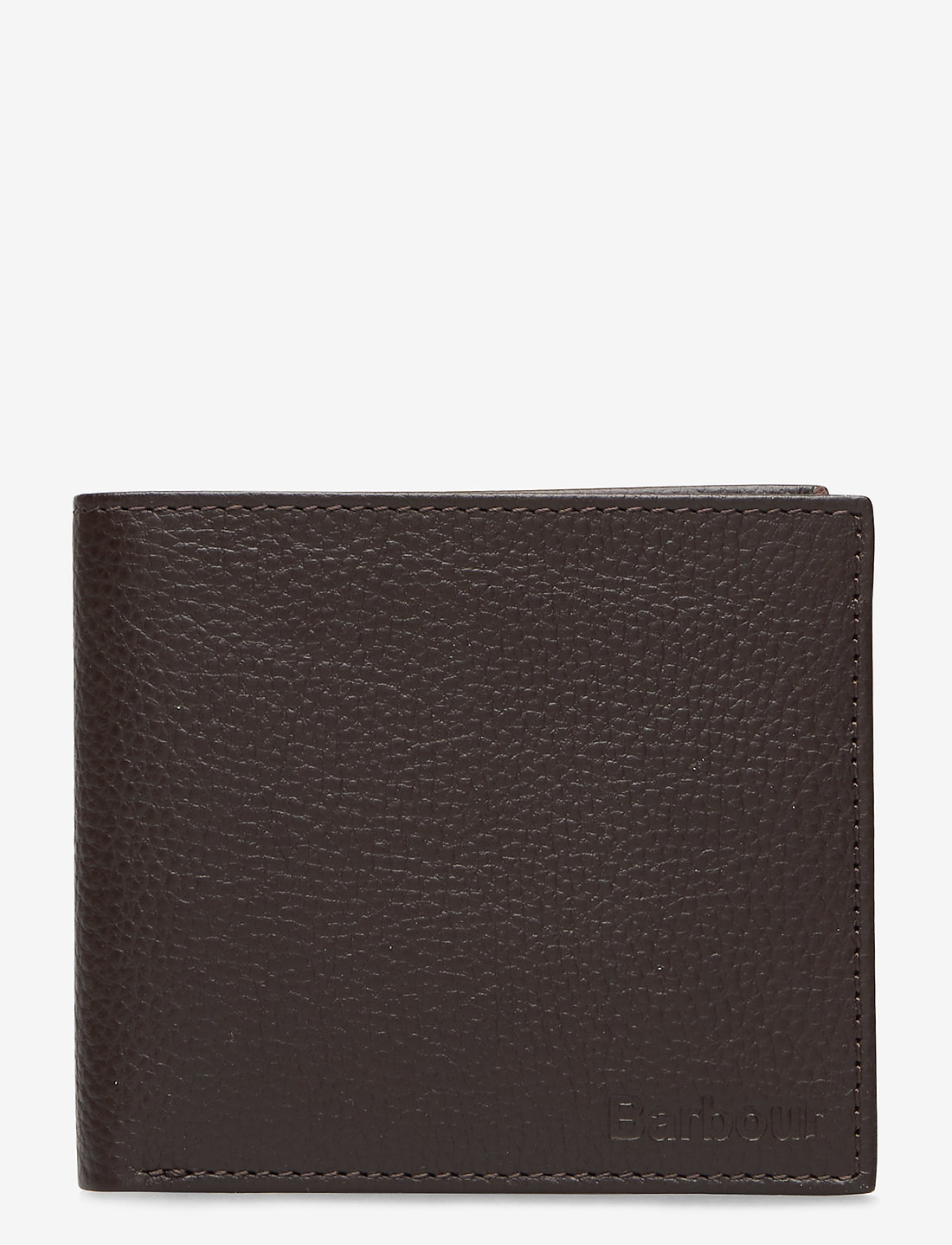 Barbour - Barbour Amble Leather Billfold Wallet - lompakot ja kotelot - dk brown - 0