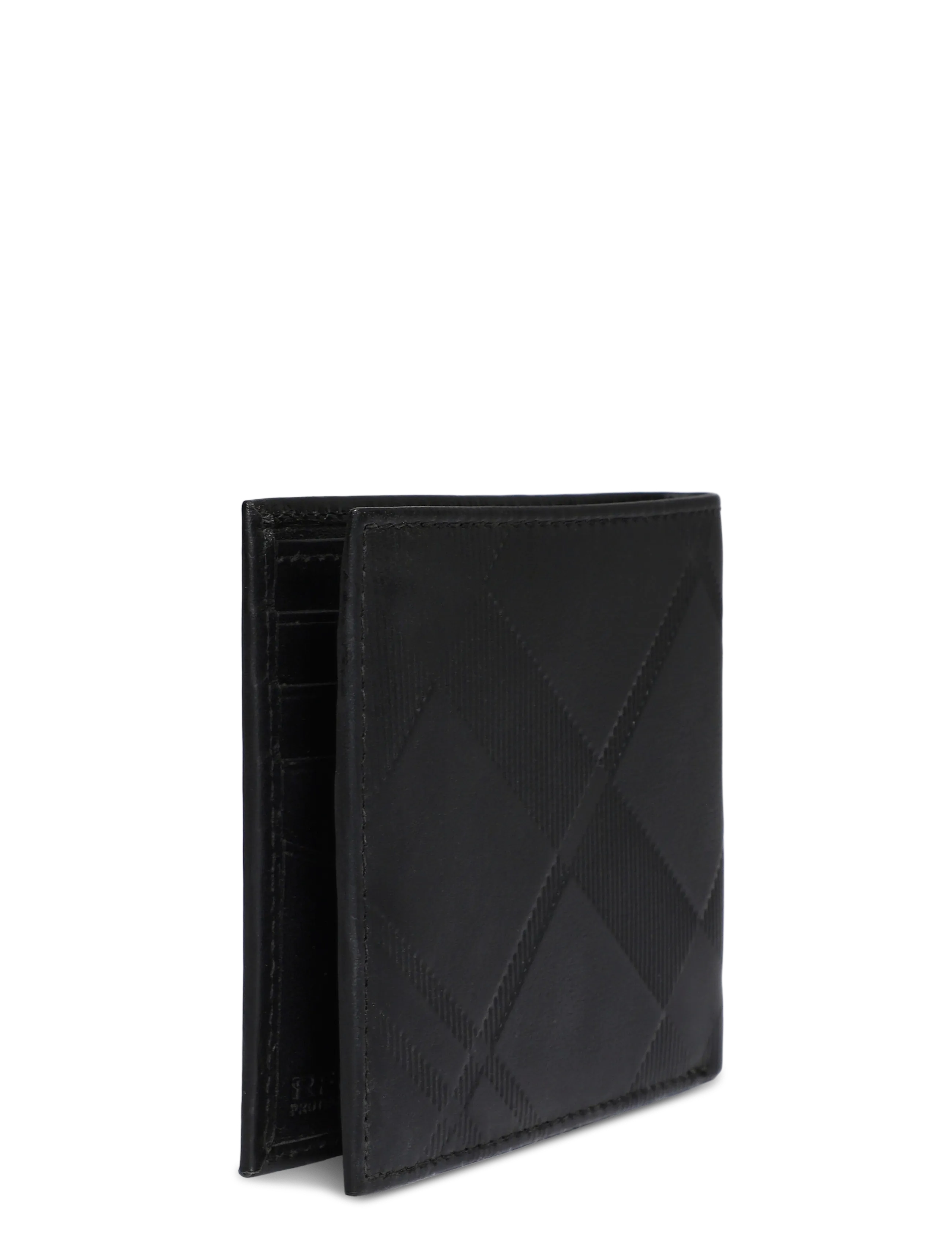 Barbour - Barbour Brunton Leather Wallet - portemonnaies - black deboss tartan - 2