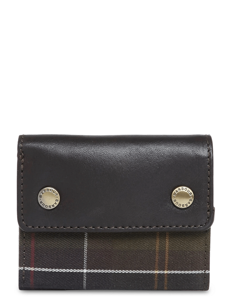 Barbour - Barbour Benslie Tartan Leather Wallet - classic tartan/brown - 0