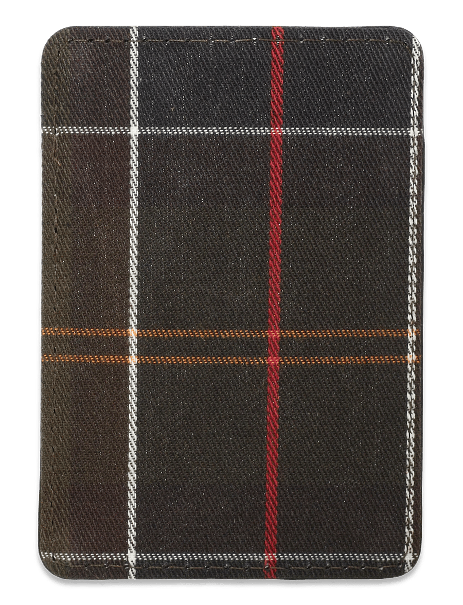 Barbour - Barbour Brunton Leather Card Holder - kartenetuis - dark olive - 1