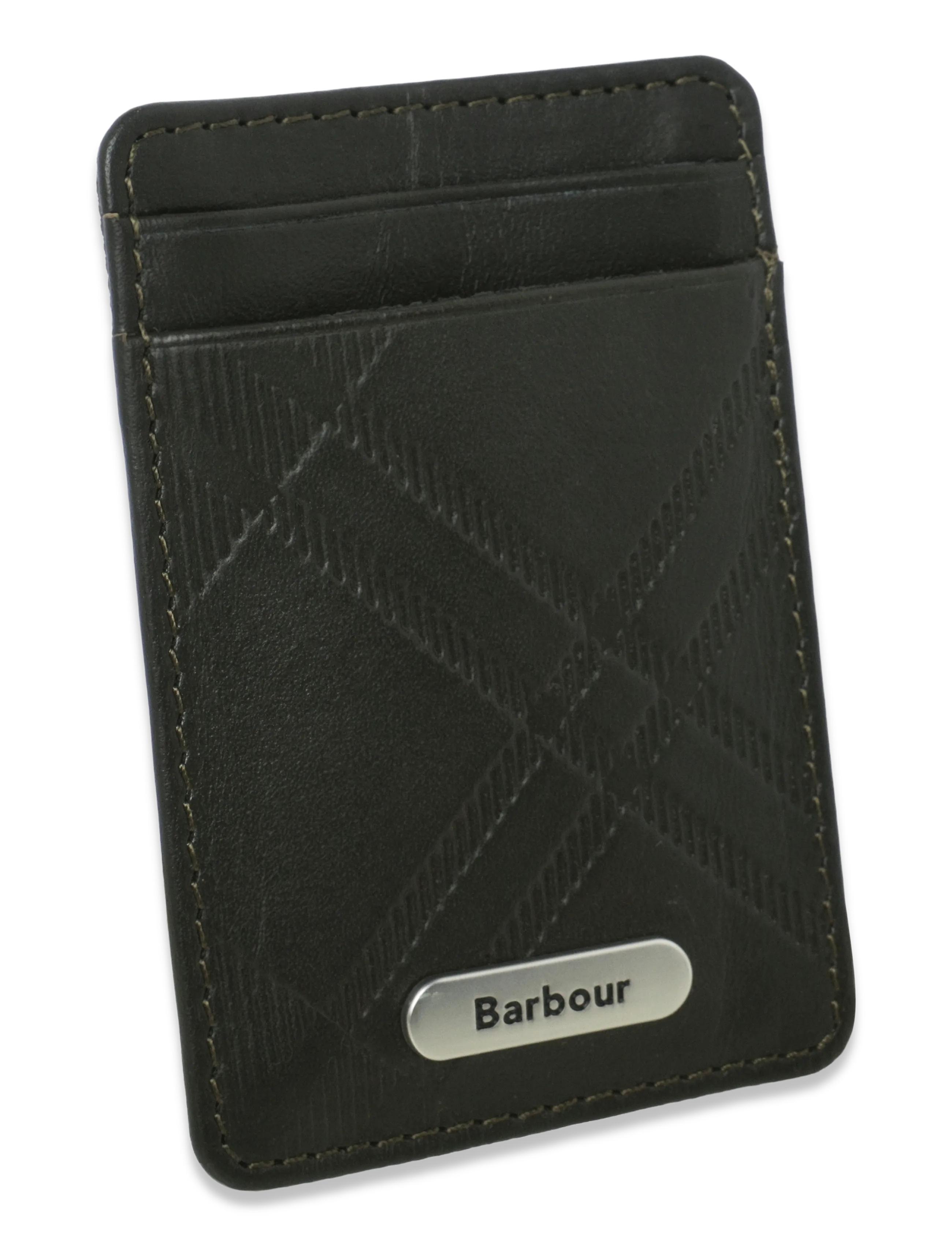 Barbour - Barbour Brunton Leather Card Holder - kartenetuis - dark olive - 2