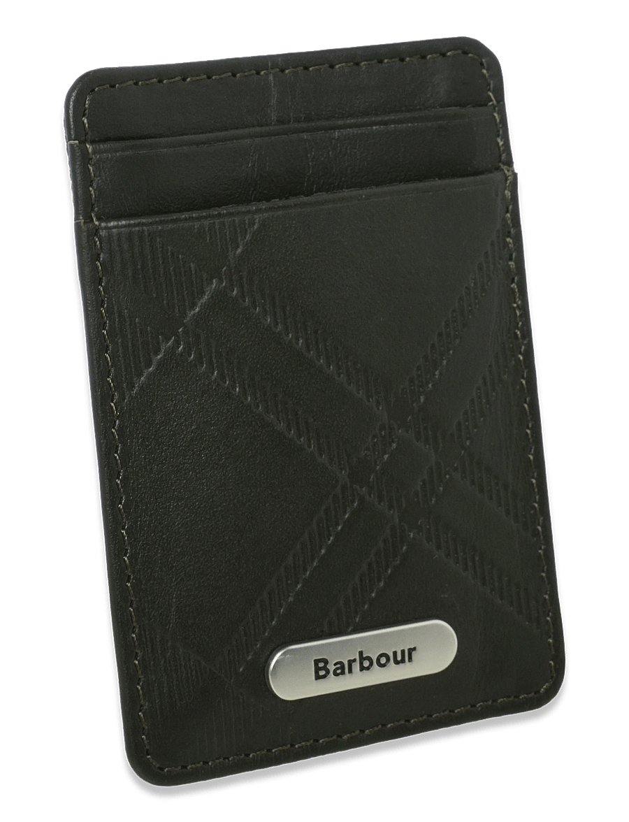 Barbour - Barbour Brunton Leather Card Holder - kartenetuis - dark olive - 2